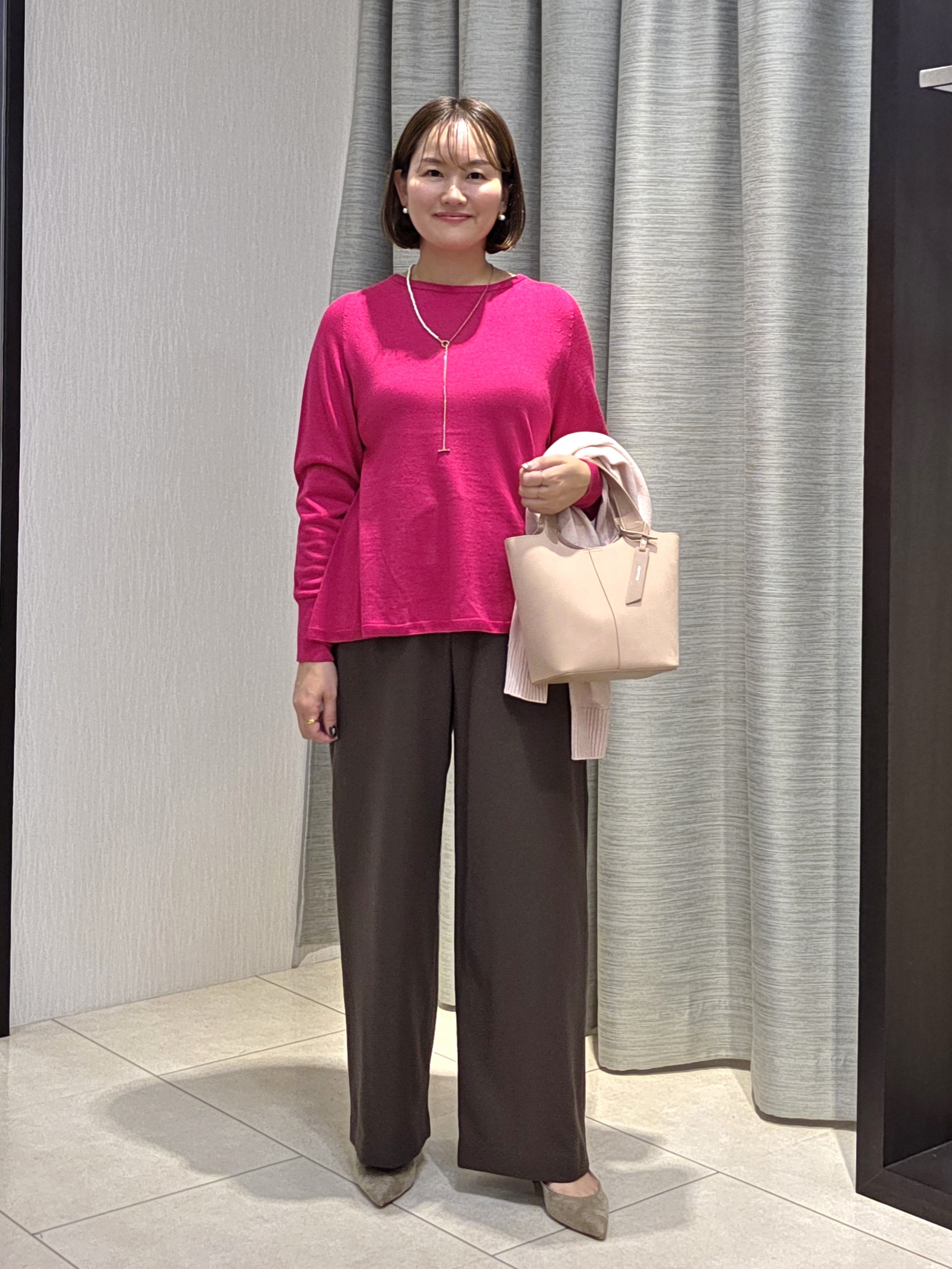 naokoさんの「UNTITLED｜【店頭人気！】杢調ジップカーディガン」を使ったコーディネート