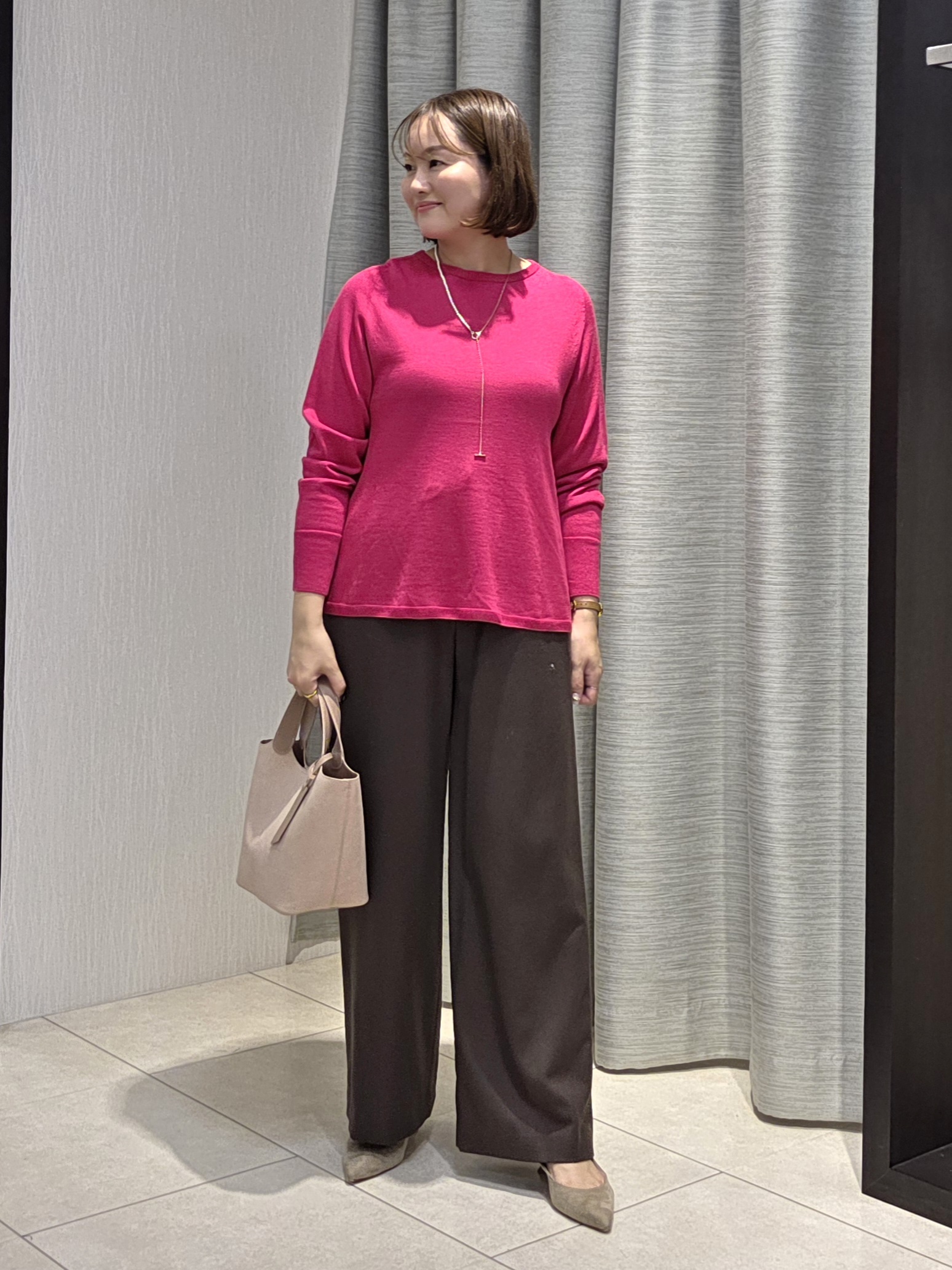 naokoさんの「UNTITLED｜【店頭人気！】杢調ジップカーディガン」を使ったコーディネート