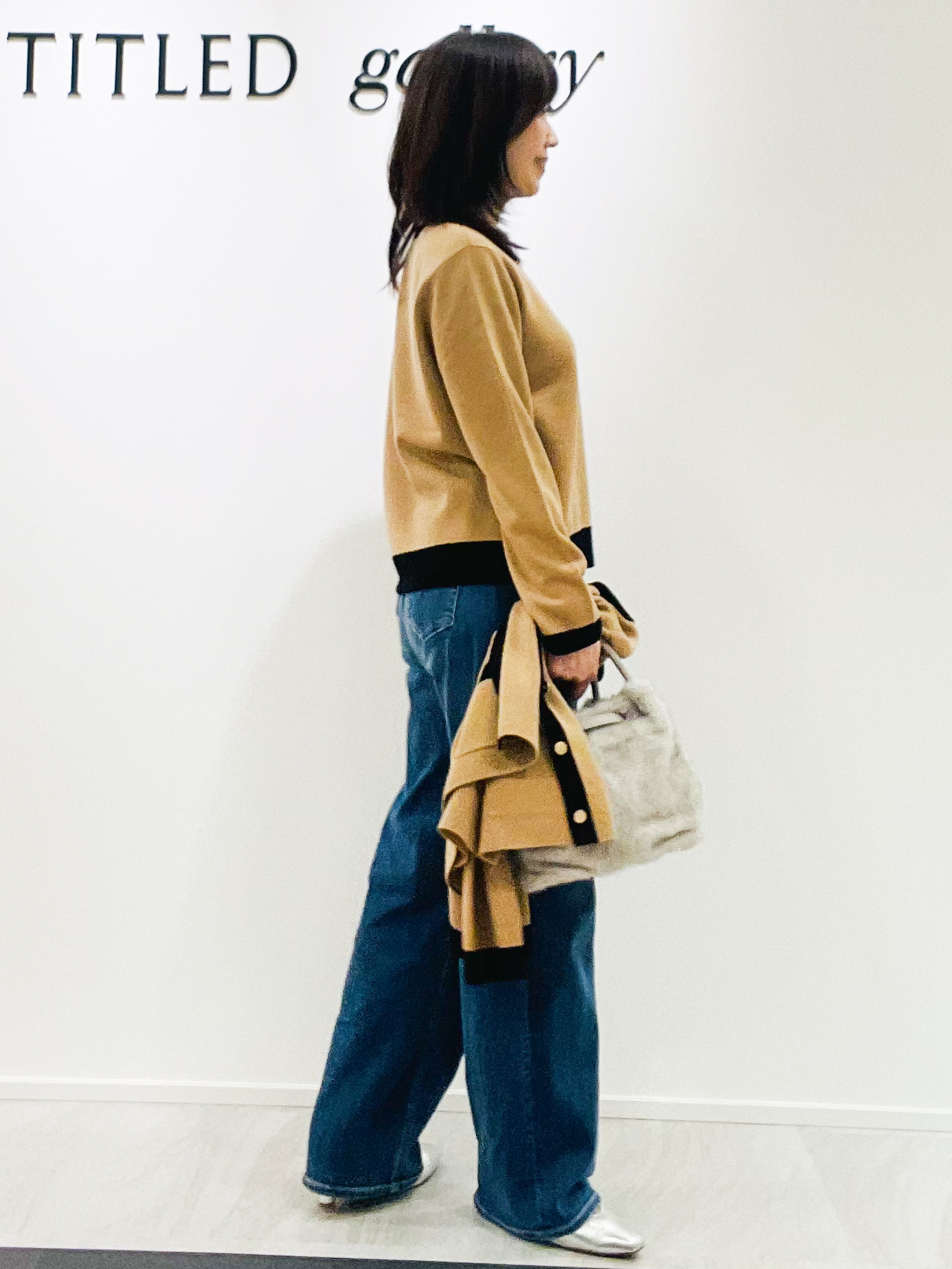 めいさんの「UNTITLED｜【アンサンブル可/上品映え】モールラインクルーネックニット」を使ったコーディネート