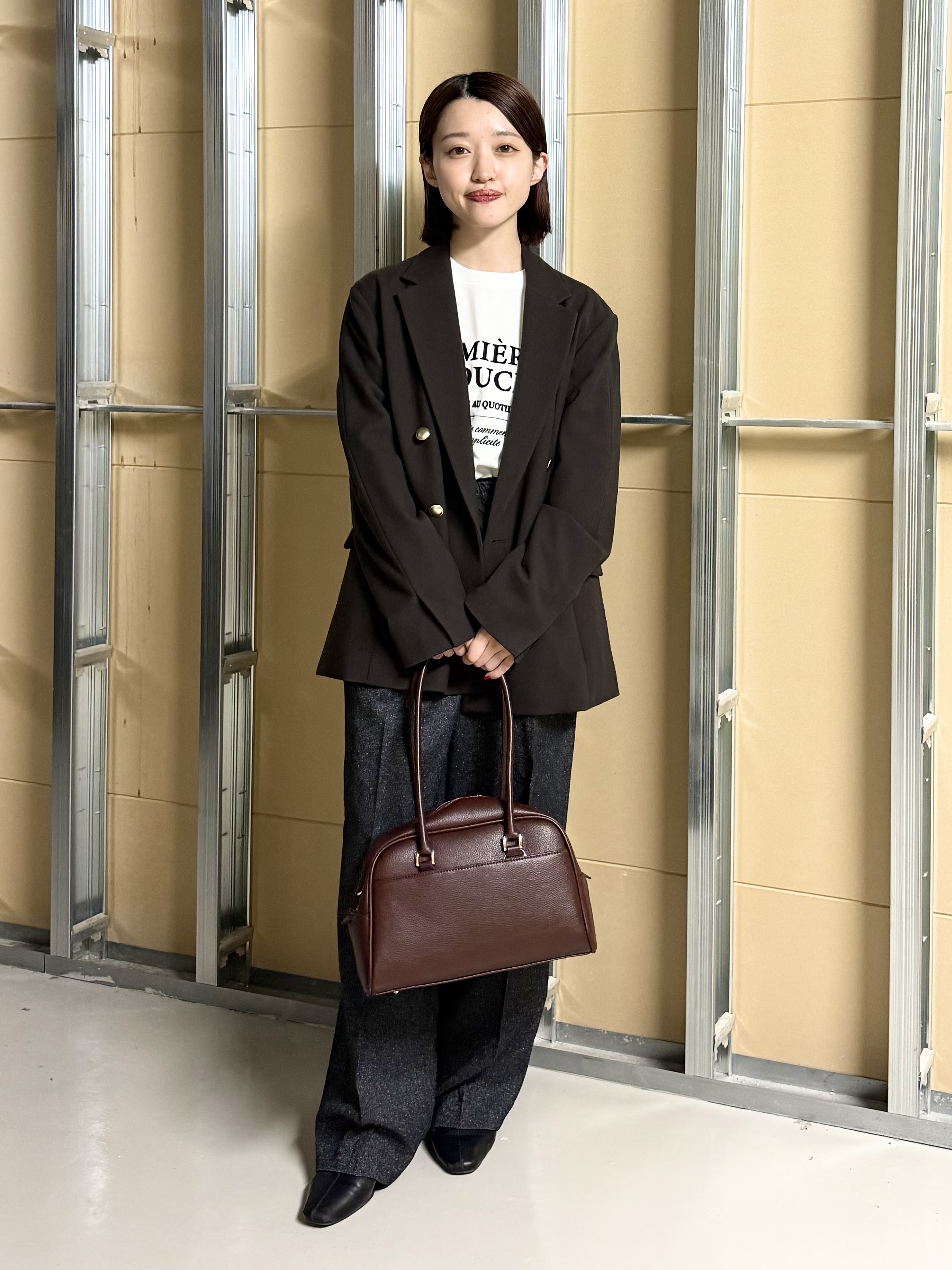 sahoさんの「THE SHOP TK｜クラシカルな雰囲気 ダブルブレストジャケット」を使ったコーディネート