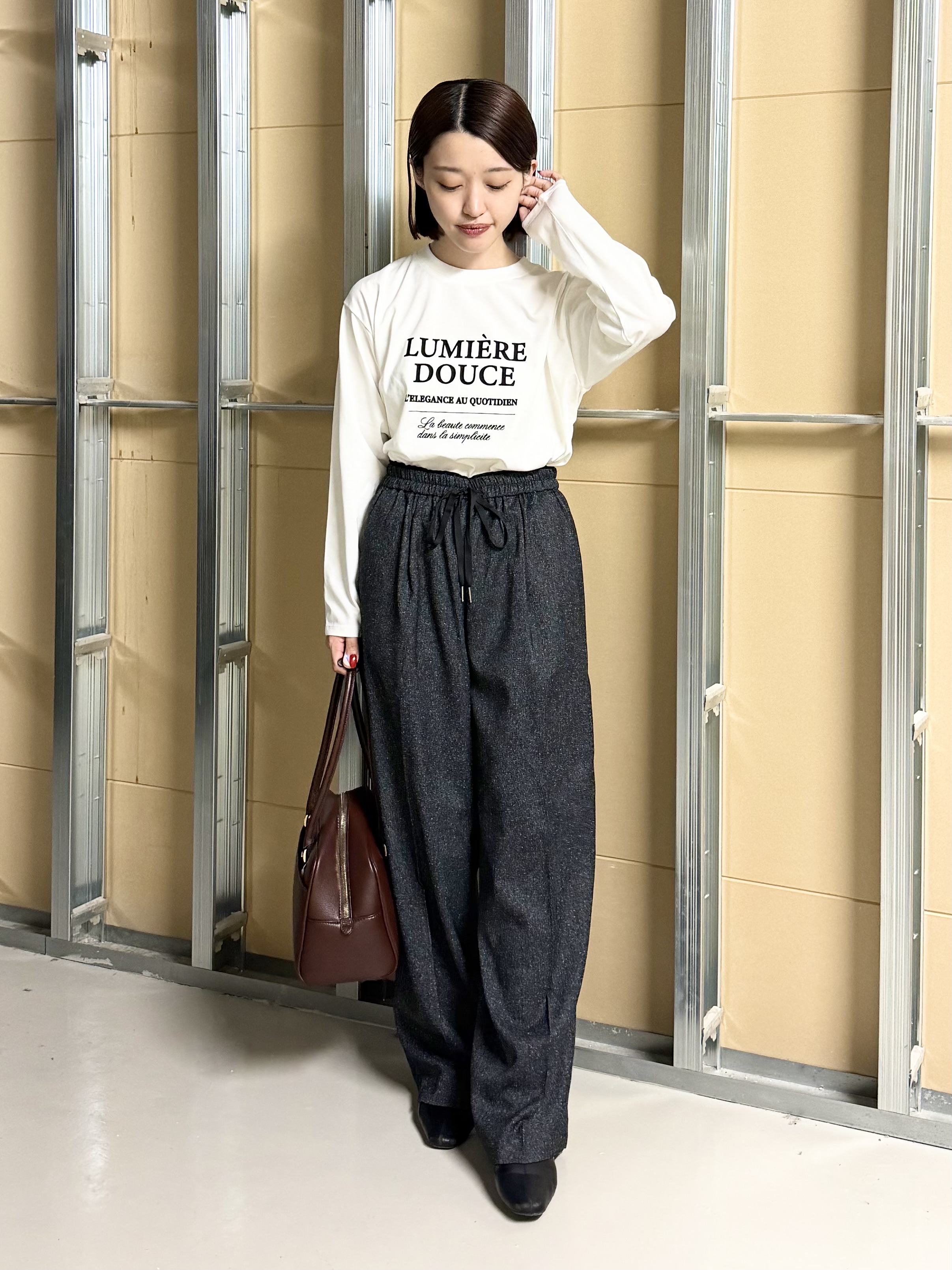 sahoさんの「THE SHOP TK｜羽織るだけでこなれ見え ショートトレンチコート」を使ったコーディネート