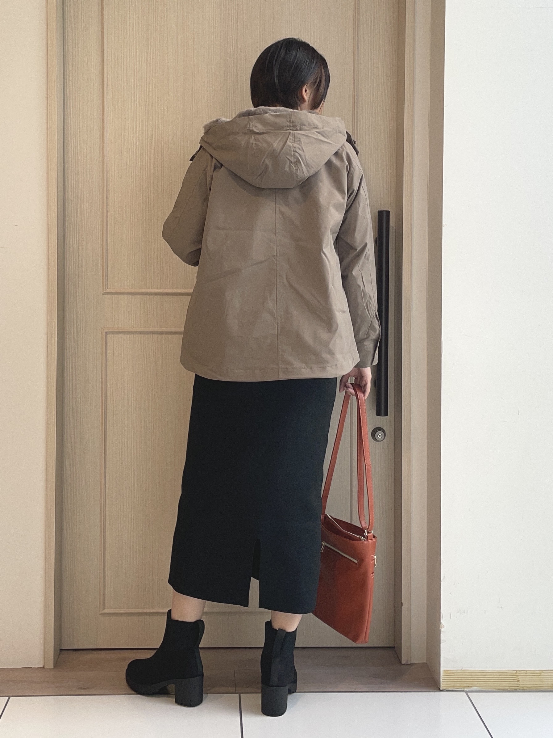 大畠和沙さんの「SHOO･LA･RUE｜【洗濯機可/撥水/マルチWAY】ファーライナー付き 毎日欲張りマンパ」を使ったコーディネート
