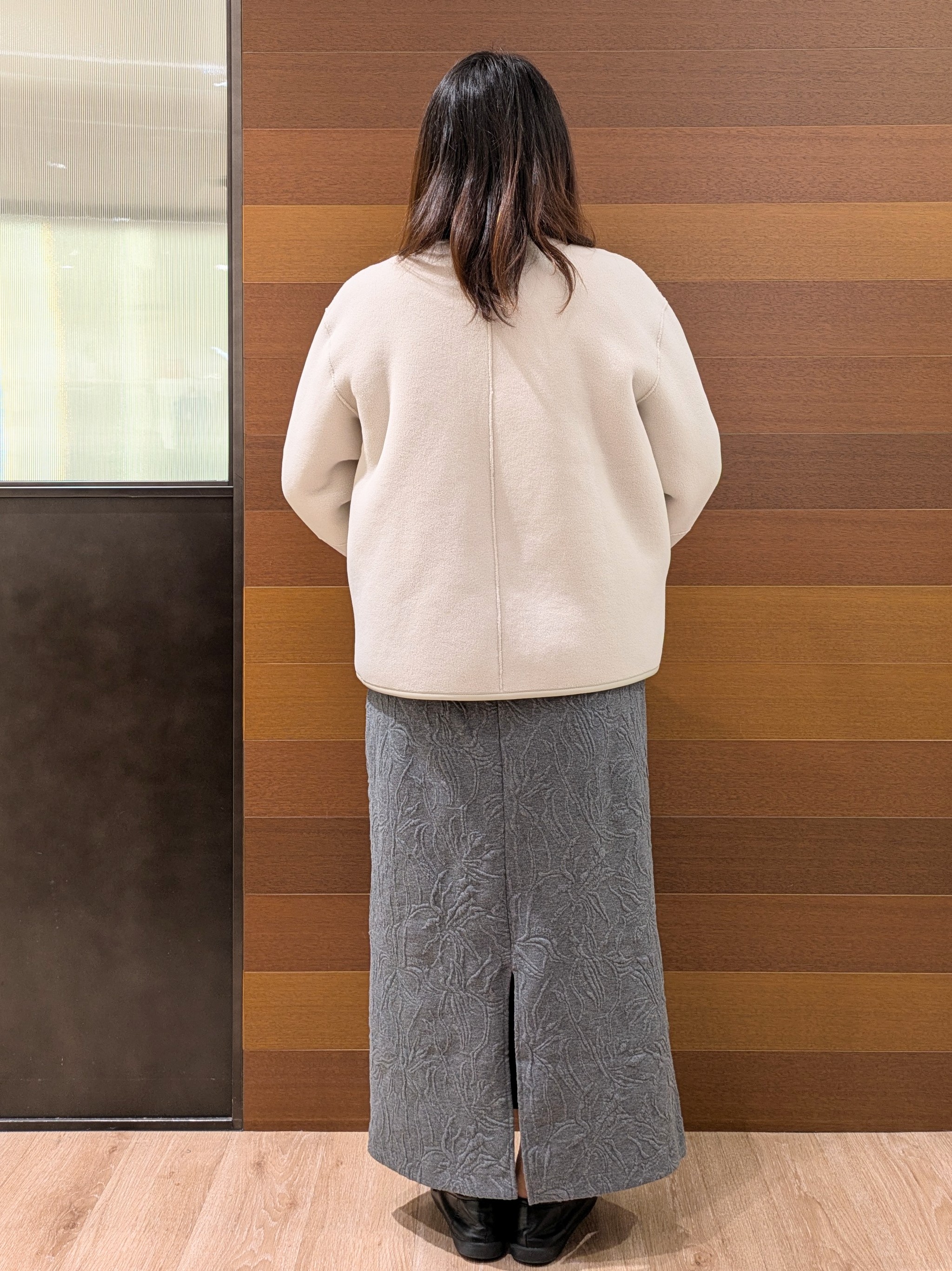 むっちゃんさんの「OPAQUE.CLIP｜《リバーシブル》ボア&times;フリースアウター」を使ったコーディネート