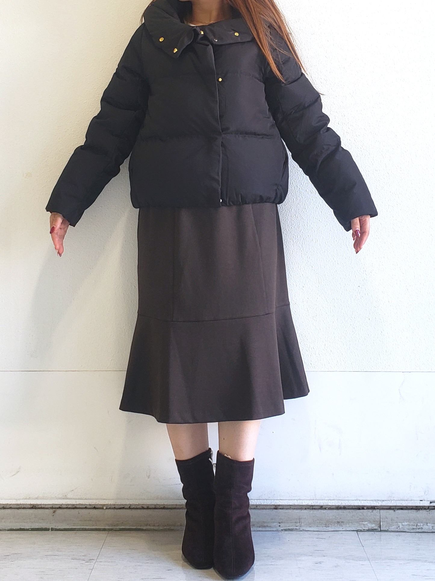 Riaさんの「index｜河田ダウンショートコート 【洗濯機OK／静電気防止（裏地）／撥水／XS-3L】」を使ったコーディネート