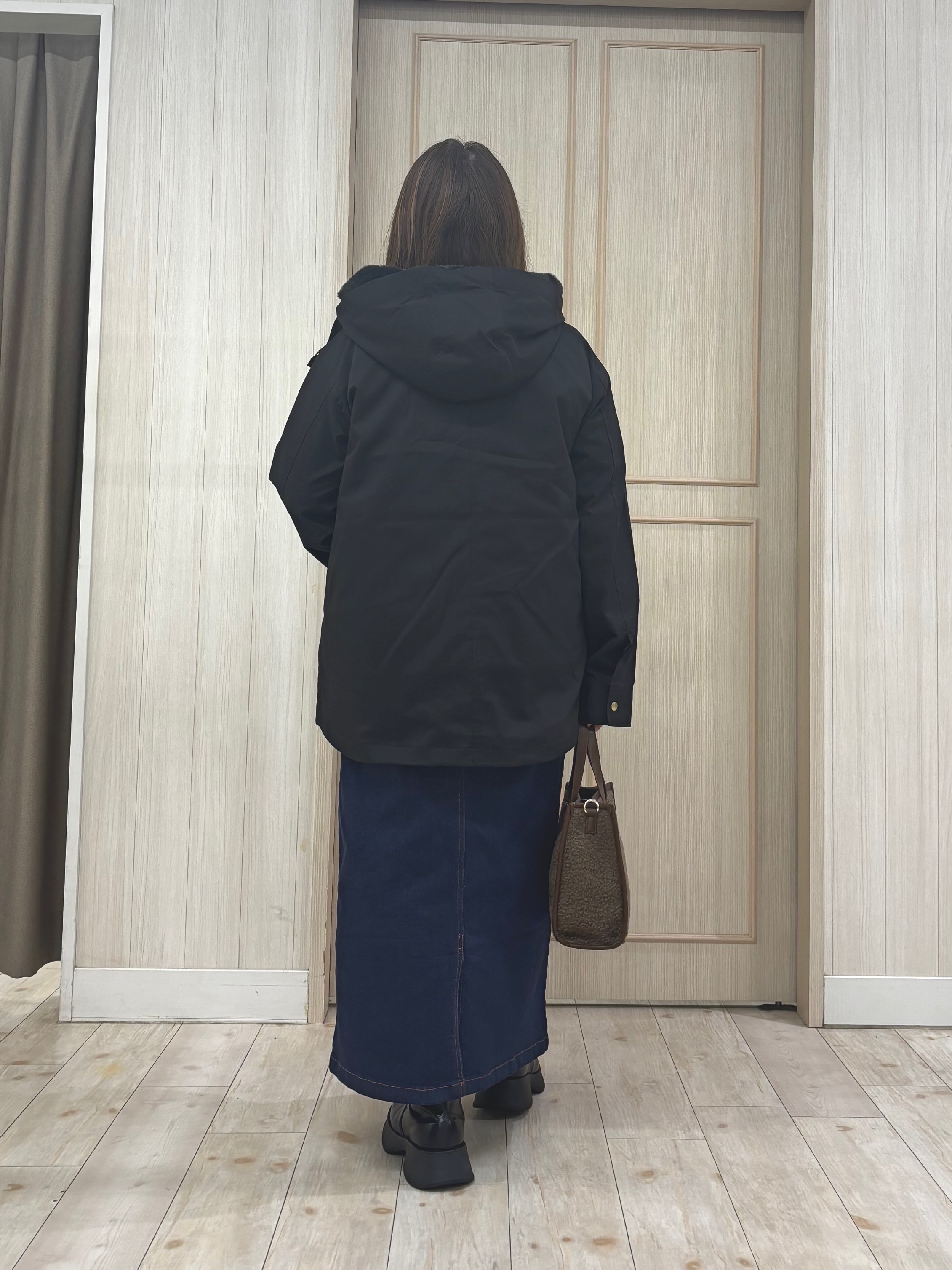 AMI55さんの「SHOO･LA･RUE｜【洗濯機可/撥水/マルチWAY】ファーライナー付き 毎日欲張りマンパ」を使ったコーディネート