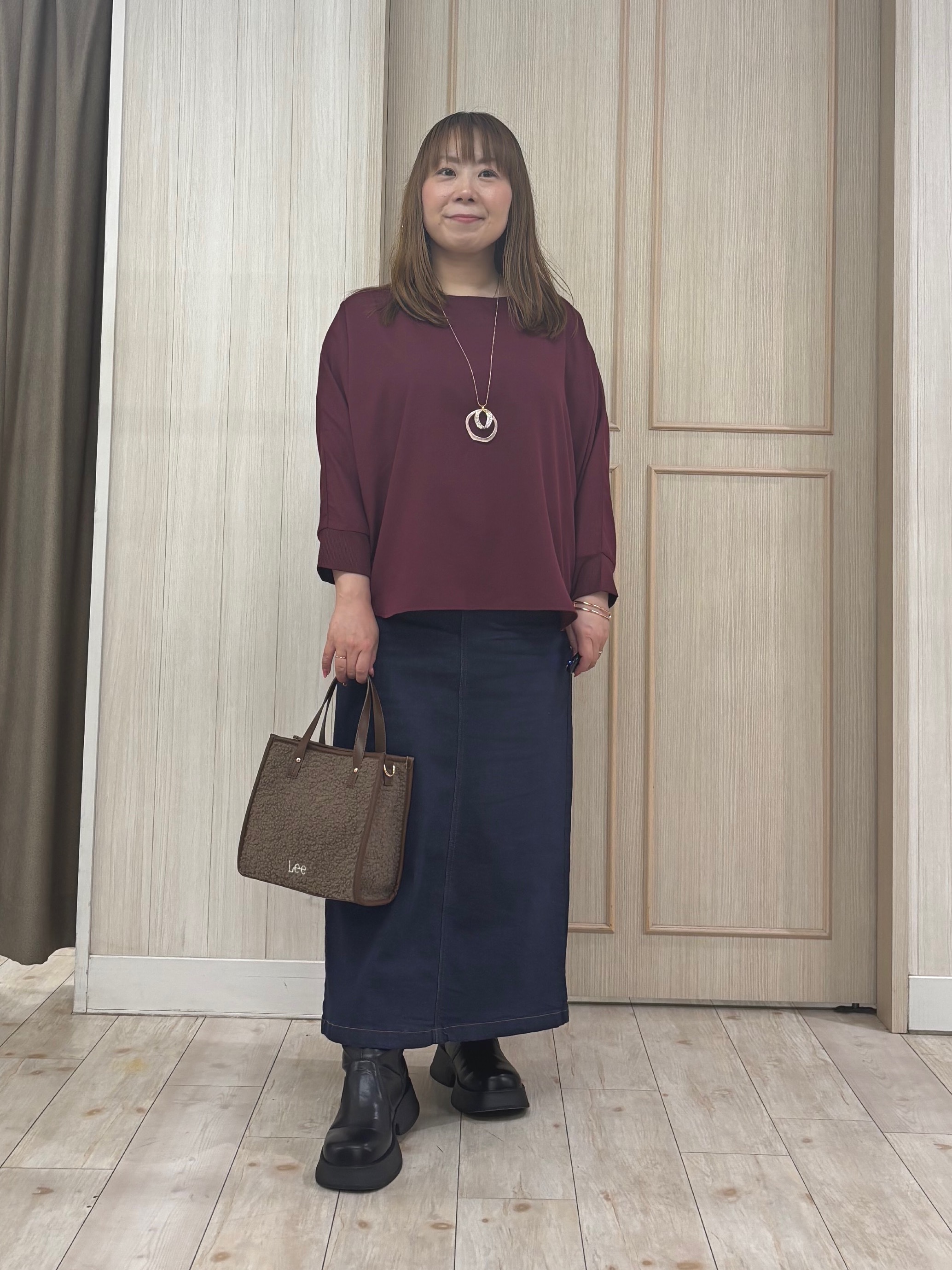 AMI55さんの「SHOO･LA･RUE｜【洗濯機可/撥水/マルチWAY】ファーライナー付き 毎日欲張りマンパ」を使ったコーディネート