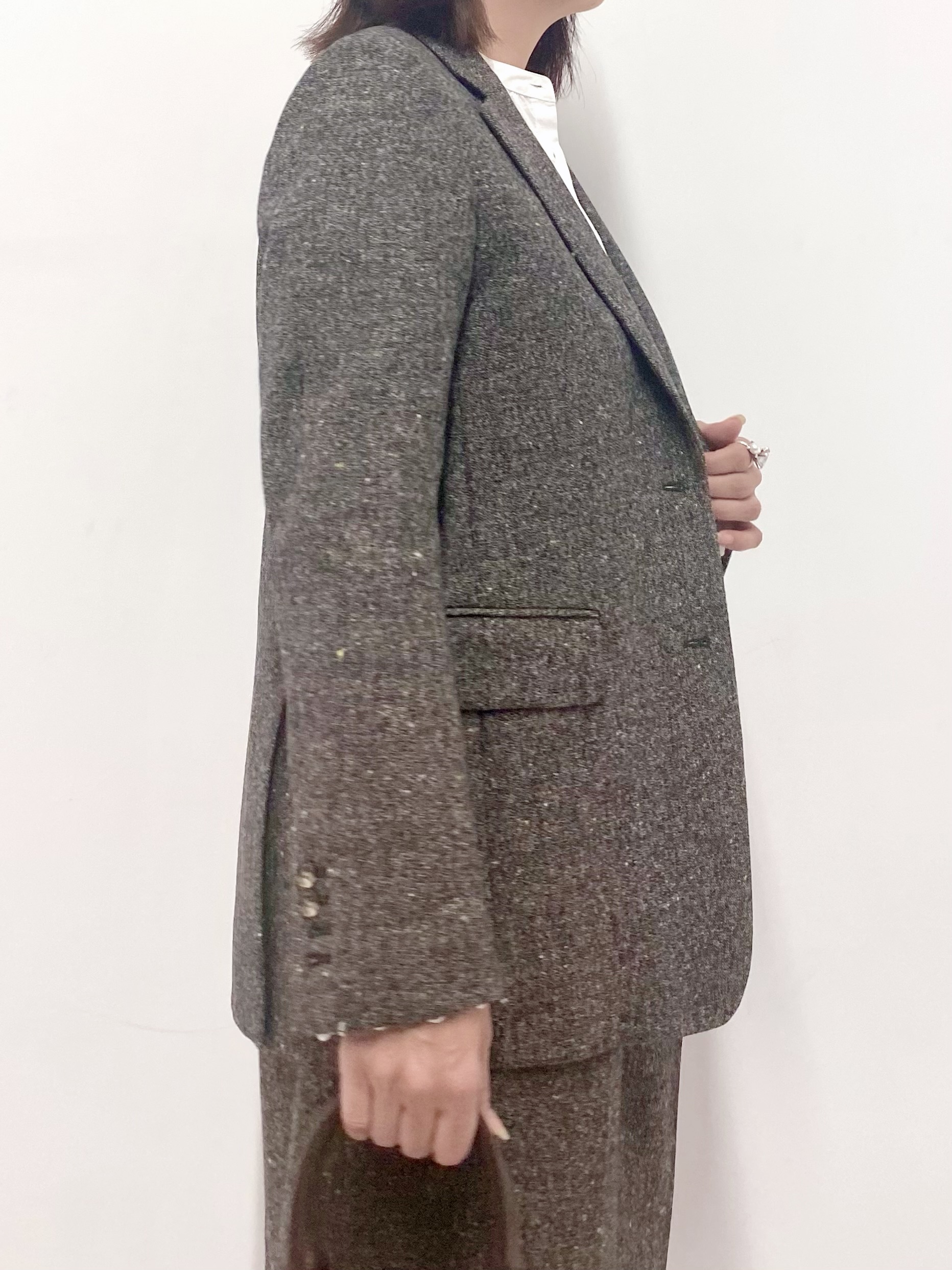 Sawaguchiさんの「DRESSTERIOR｜【セットアップ可】ネップツイード ジャケット」を使ったコーディネート