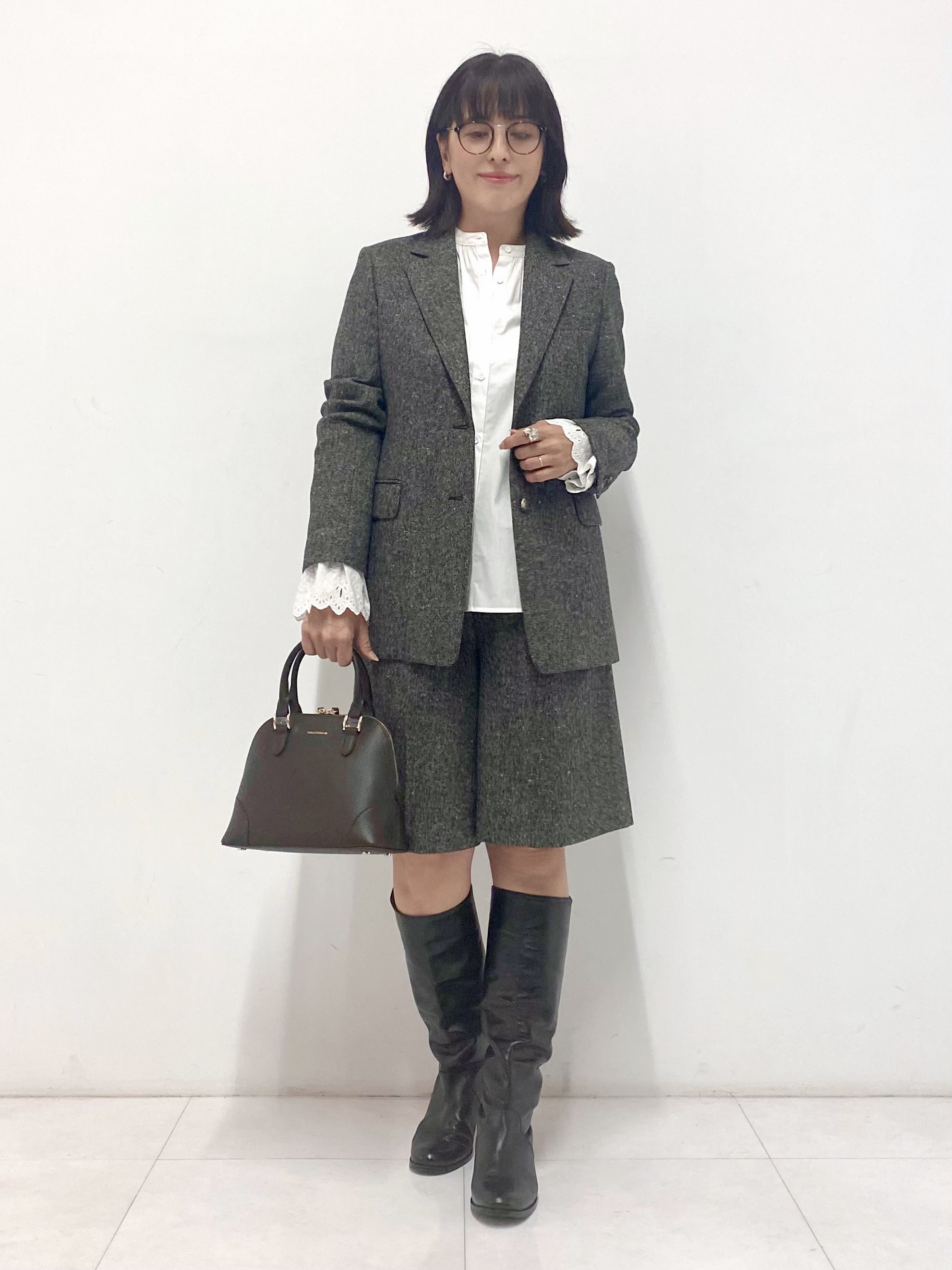 Sawaguchiさんの「DRESSTERIOR｜【セットアップ可】ネップツイード ジャケット」を使ったコーディネート