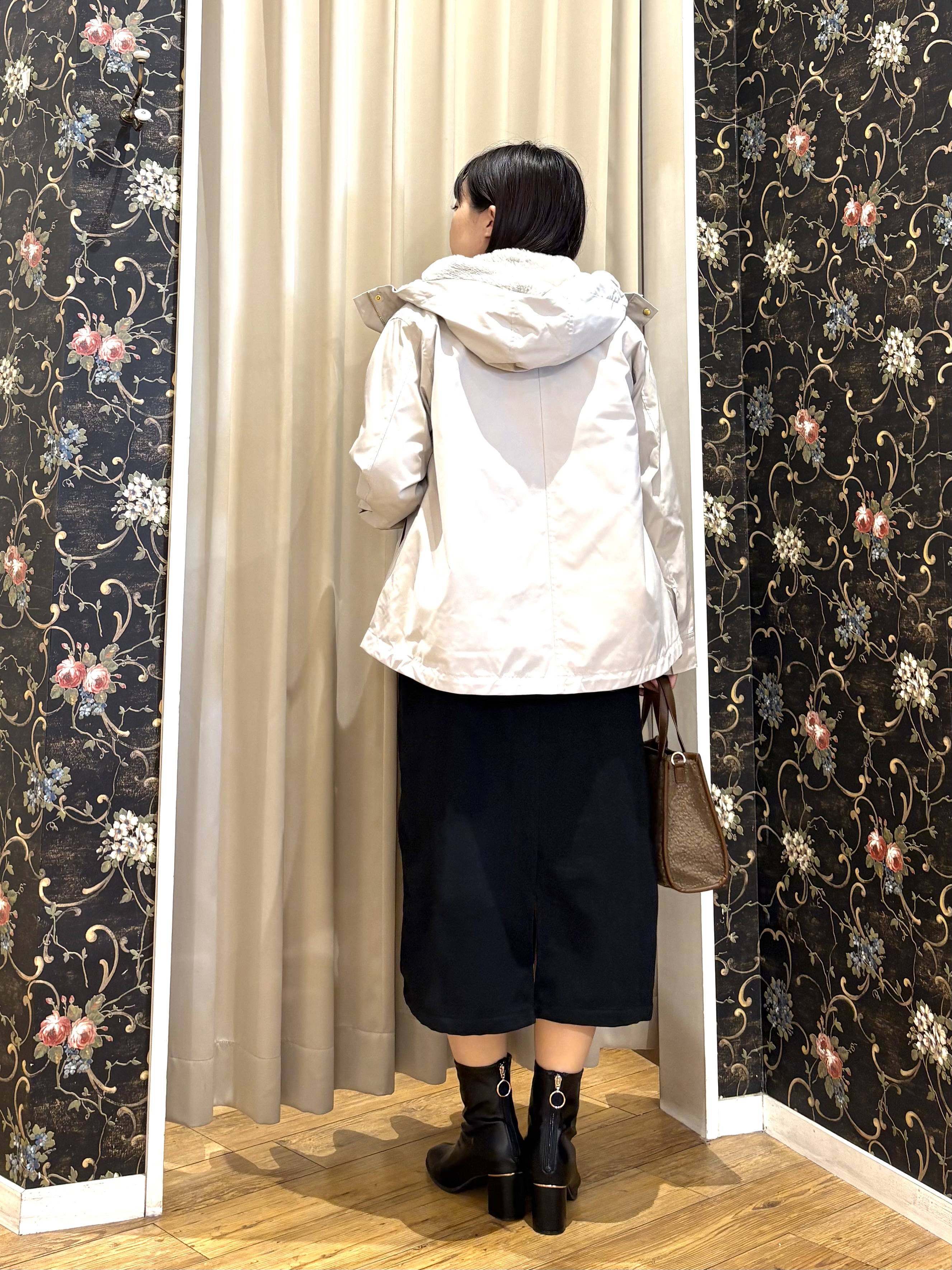 ネリさんの「SHOO･LA･RUE｜【洗濯機可/撥水/マルチWAY】ファーライナー付き 毎日欲張りマンパ」を使ったコーディネート