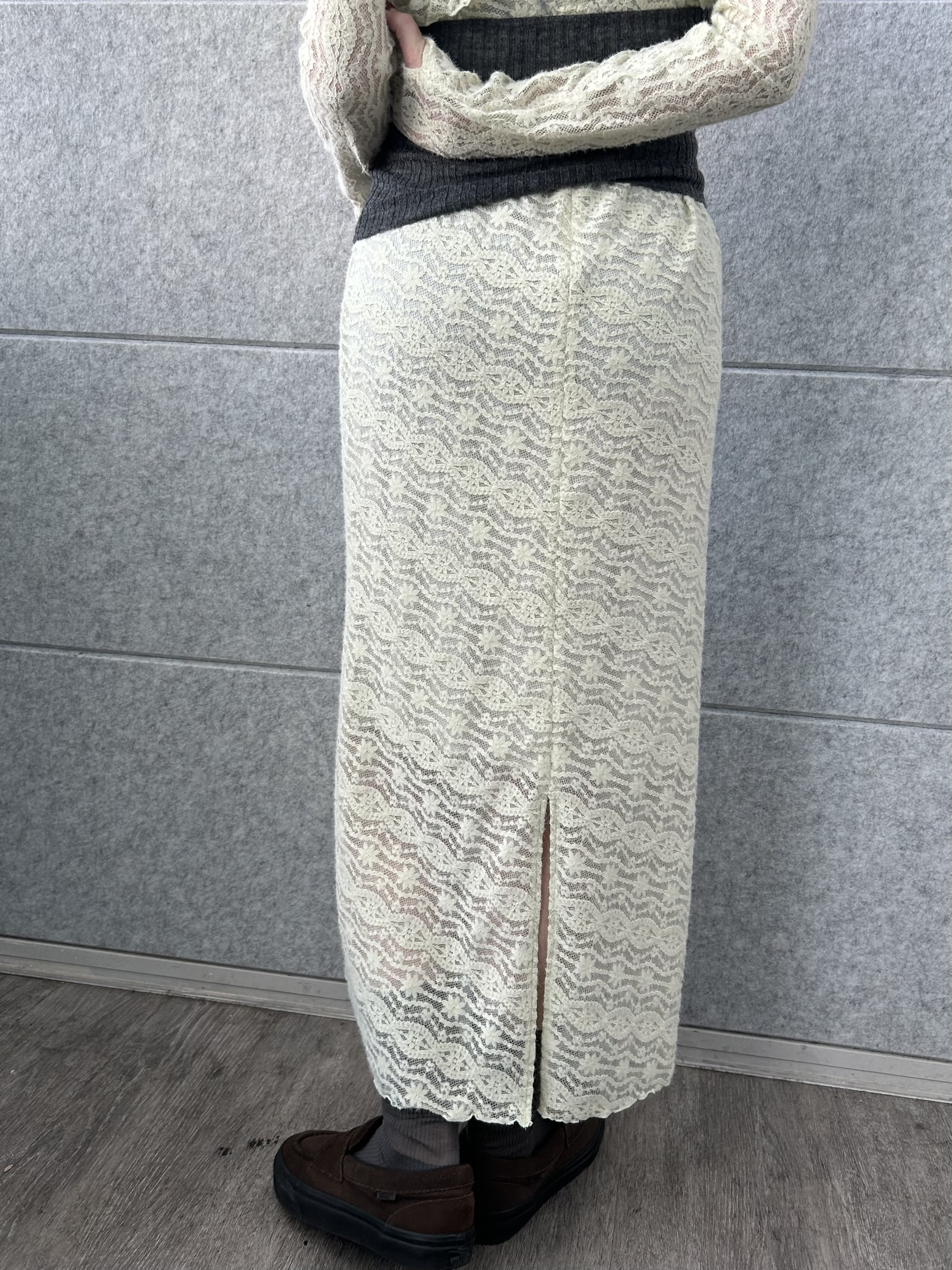 honoka Aさんの「CODE A｜veil lace Jersey dress」を使ったコーディネート