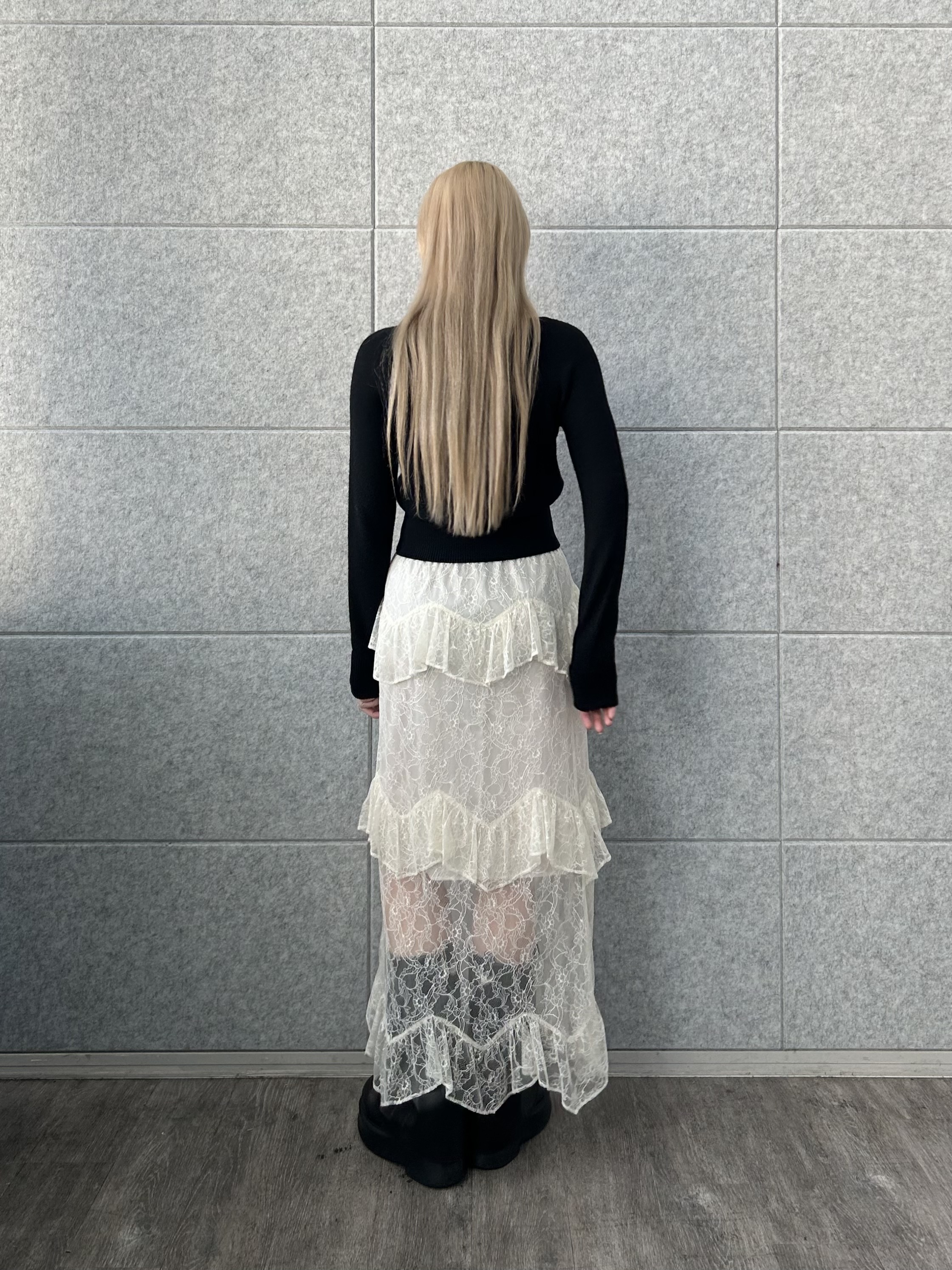 honoka Aさんの「CODE A｜layered veil lace skirt」を使ったコーディネート