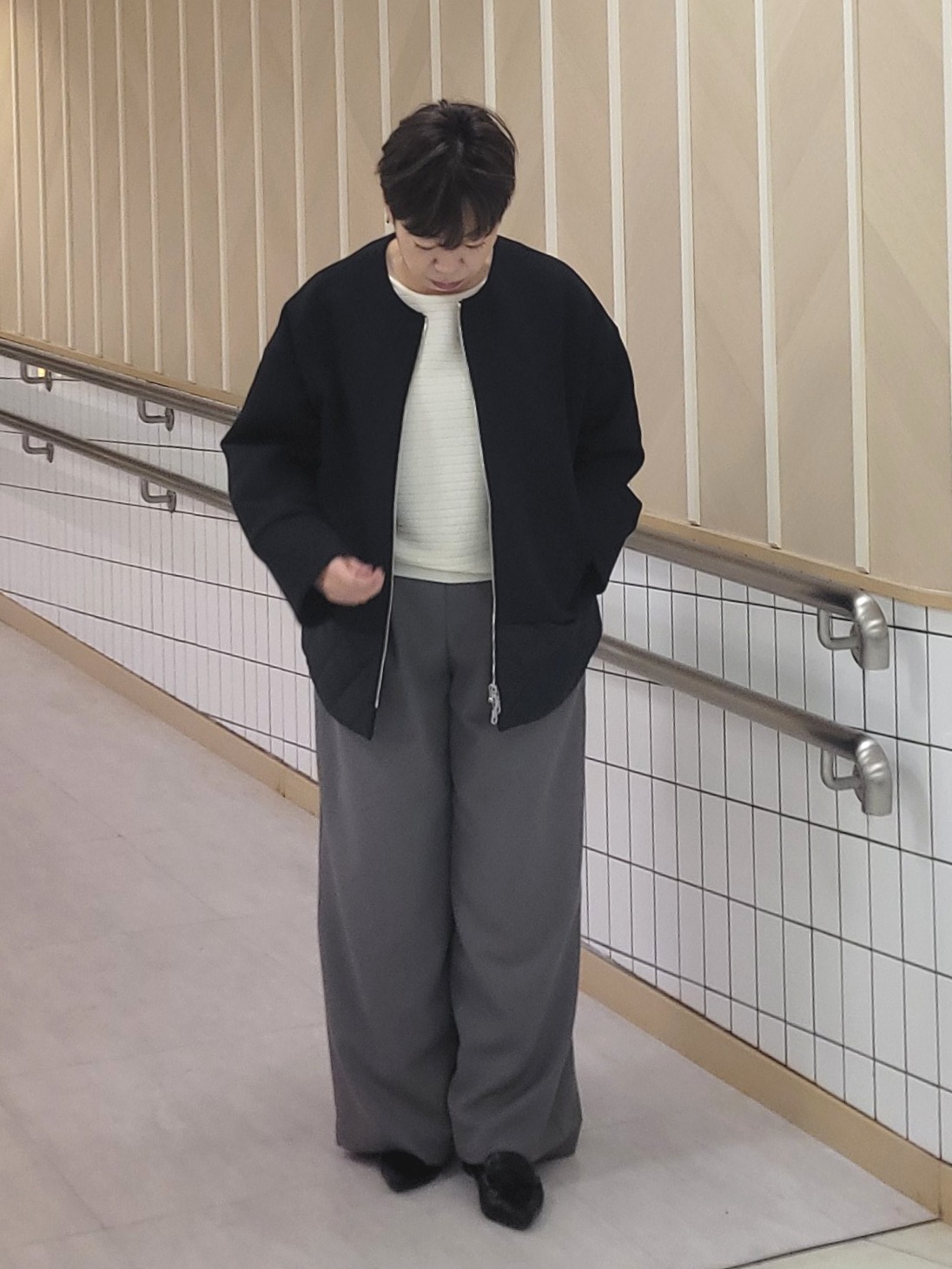 tomoさんの「COUP DE CHANCE｜ノーカラーブルゾン」を使ったコーディネート