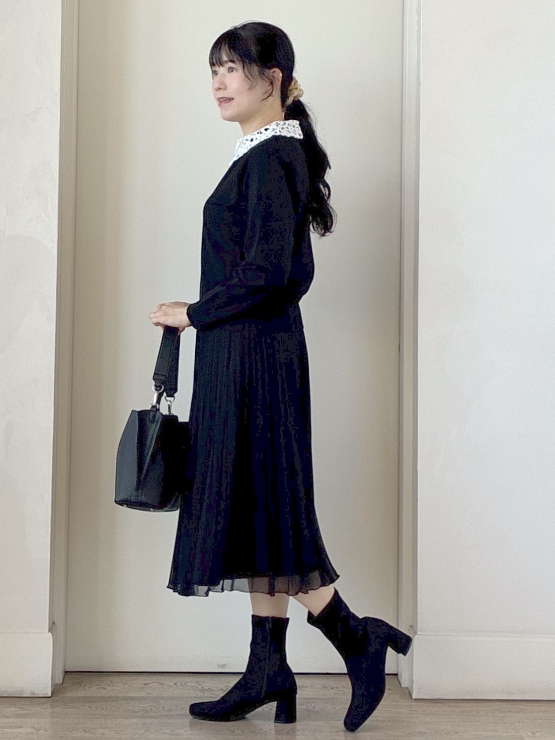  beni_gingerさんの「Reflect｜【付け衿】レース衿付きストレッチニット」を使ったコーディネート