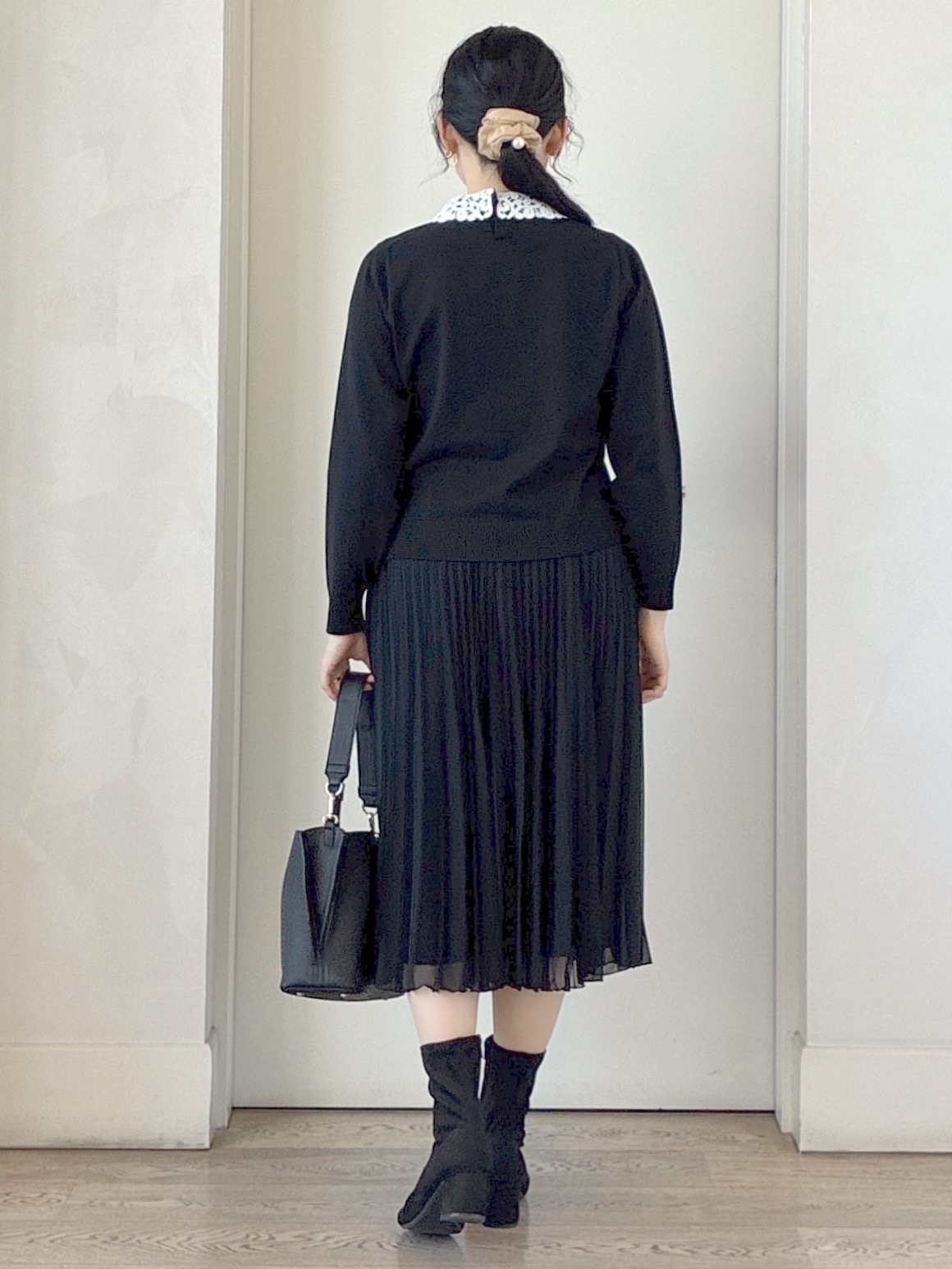  beni_gingerさんの「Reflect｜【付け衿】レース衿付きストレッチニット」を使ったコーディネート