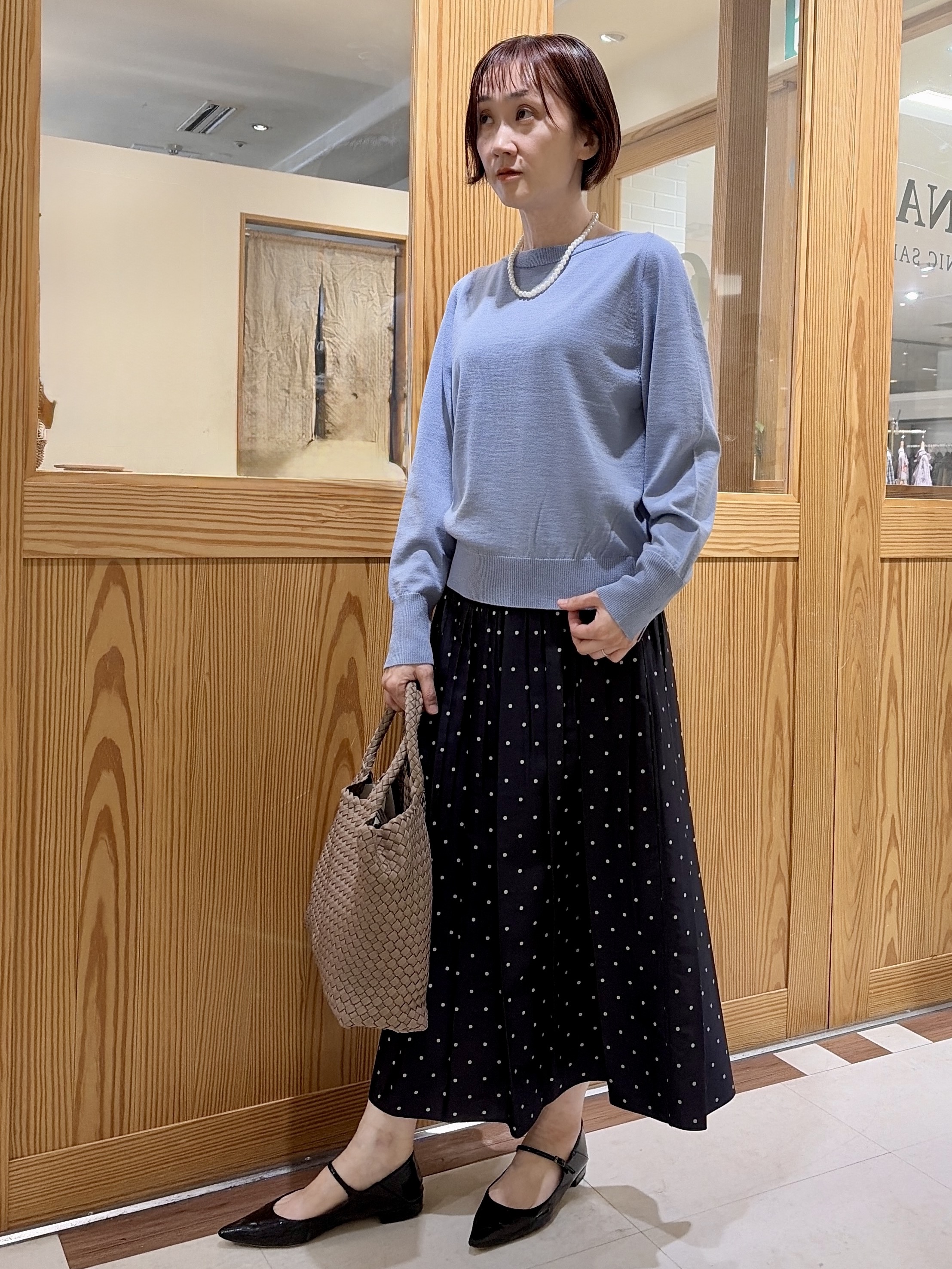 ゆうさんの「UNTITLED｜【アンサンブル可能/オンオフ使える】シルクウールカシミヤプルオーバー」を使ったコーディネート