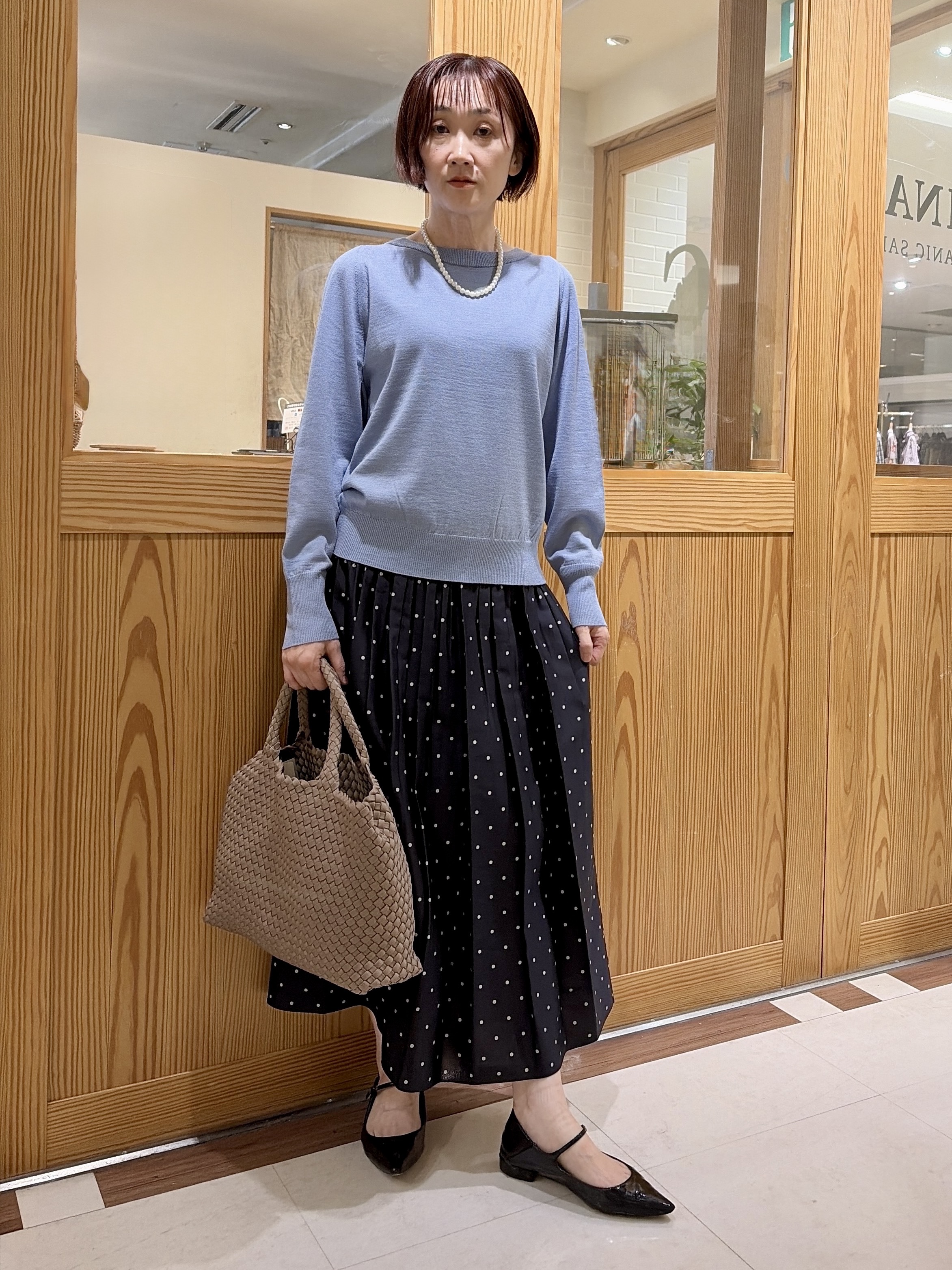 ゆうさんの「UNTITLED｜【アンサンブル可能/オンオフ使える】シルクウールカシミヤプルオーバー」を使ったコーディネート