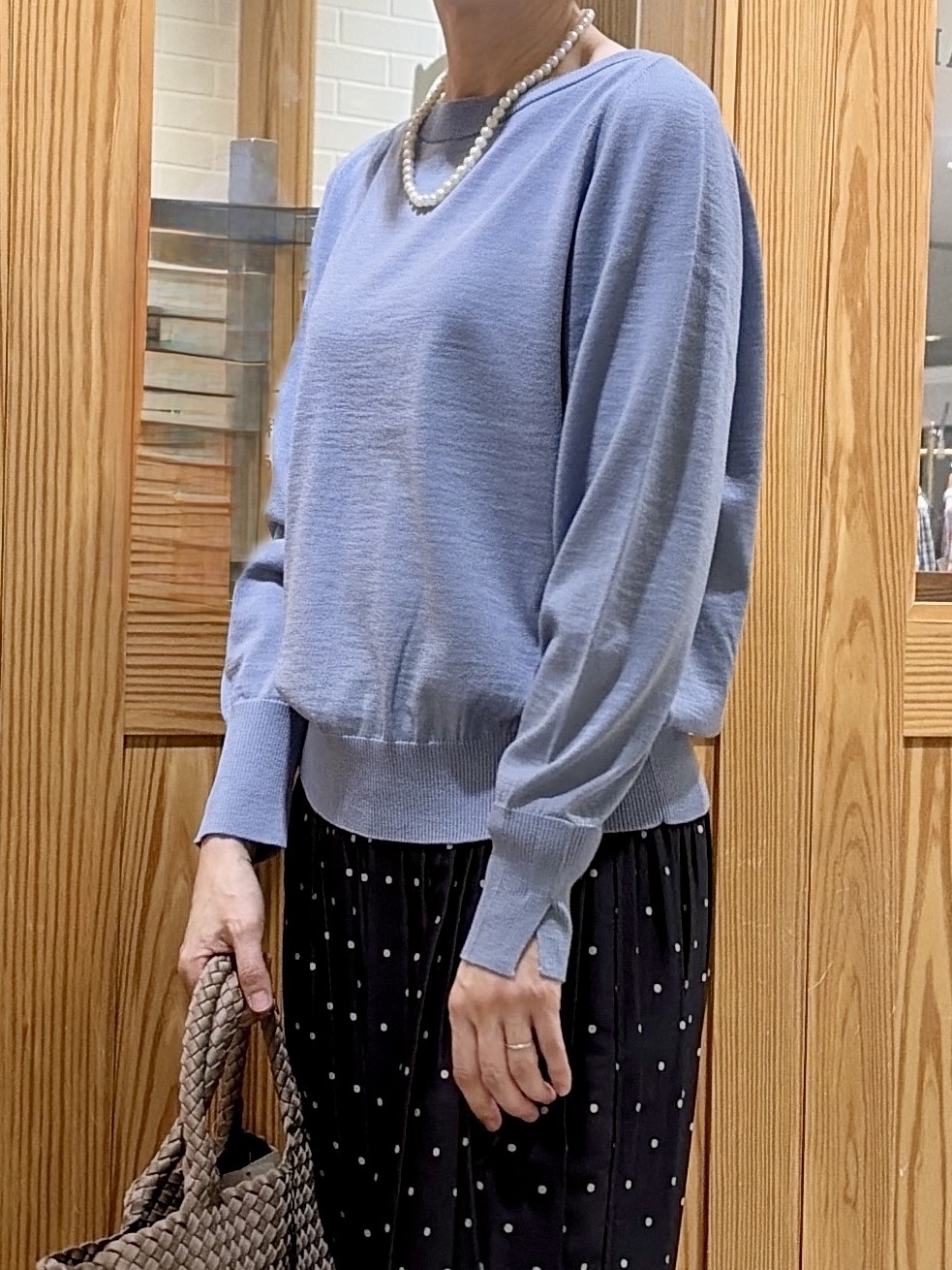 ゆうさんの「UNTITLED｜【アンサンブル可能/オンオフ使える】シルクウールカシミヤプルオーバー」を使ったコーディネート