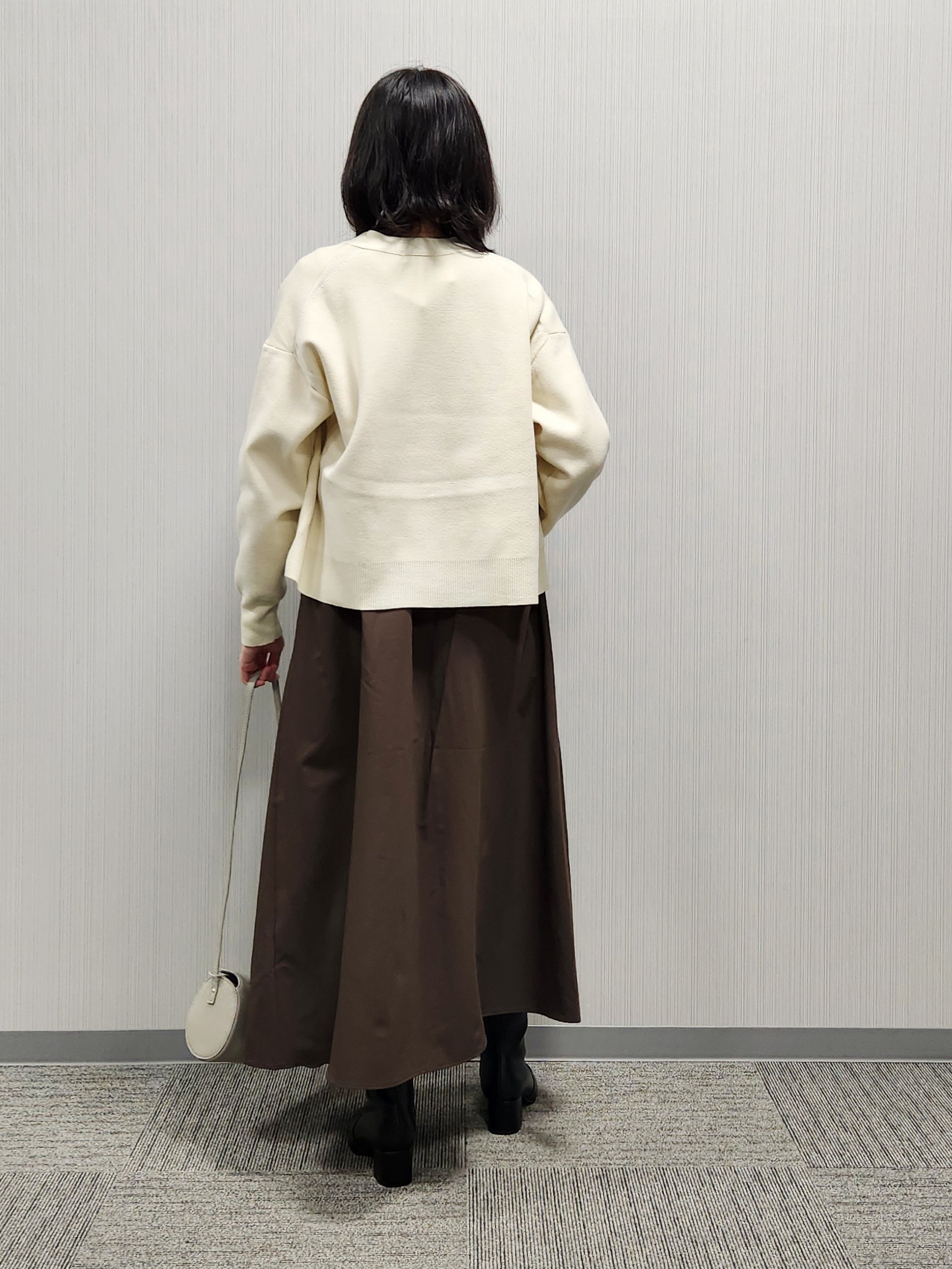 naraさんの「Dessin｜【洗える/秋羽織り】ミラノリブVネックカーディガン」を使ったコーディネート