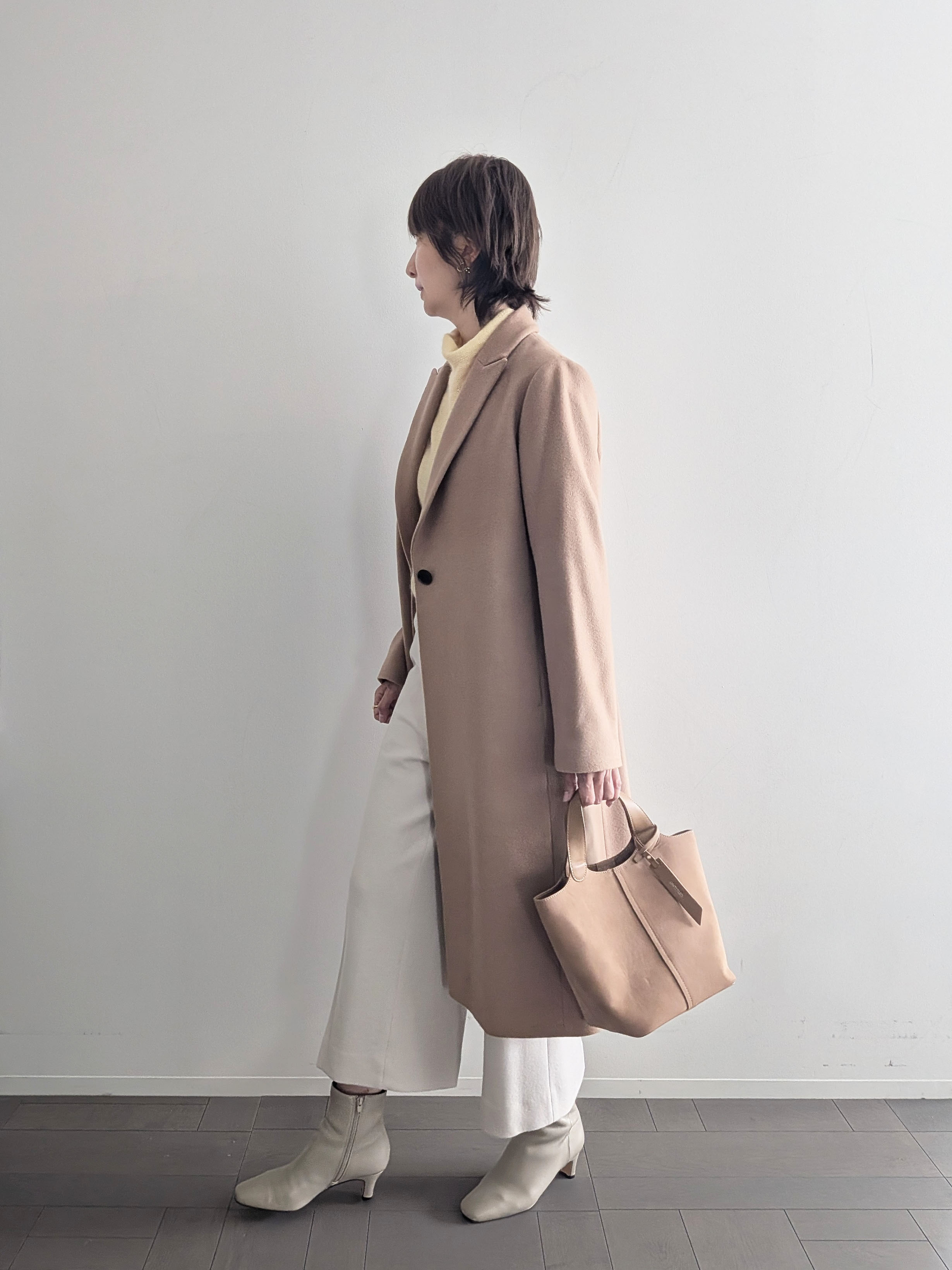 KAYOさんの「UNTITLED｜ウールカシミヤテーラーコート」を使ったコーディネート