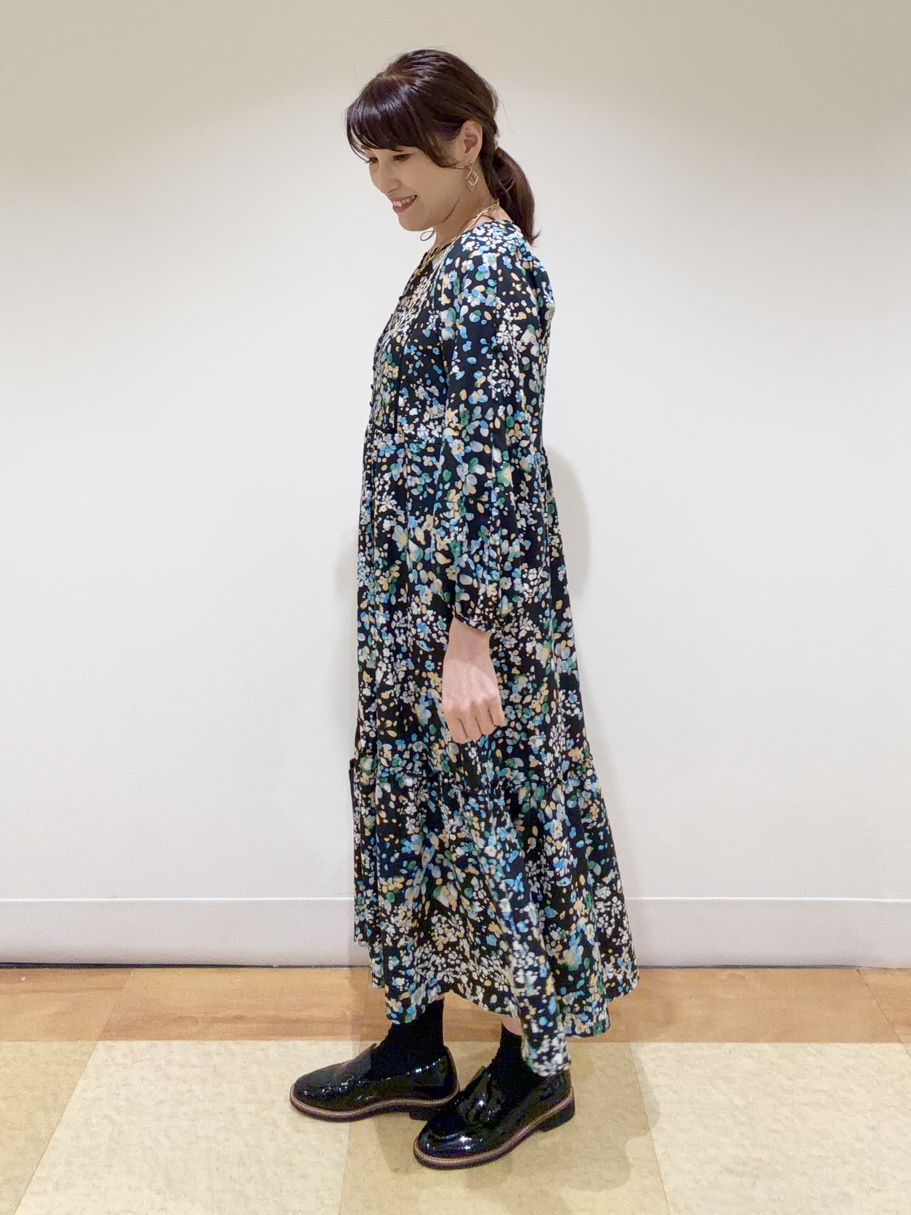 ayaさんの「Reflect｜フラワープリント フェミニンワンピース」を使ったコーディネート
