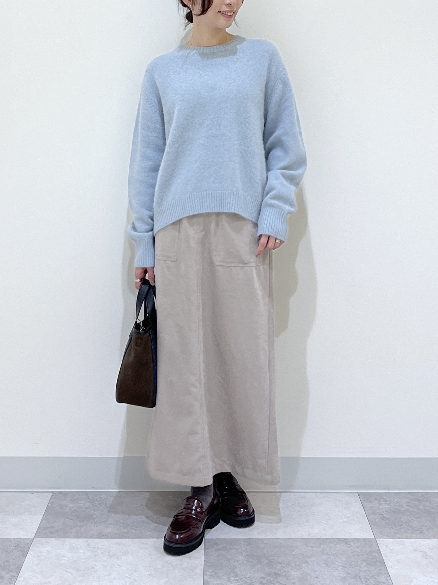 canaさんの「Dessin｜【洗える】スエードライクスカート」を使ったコーディネート