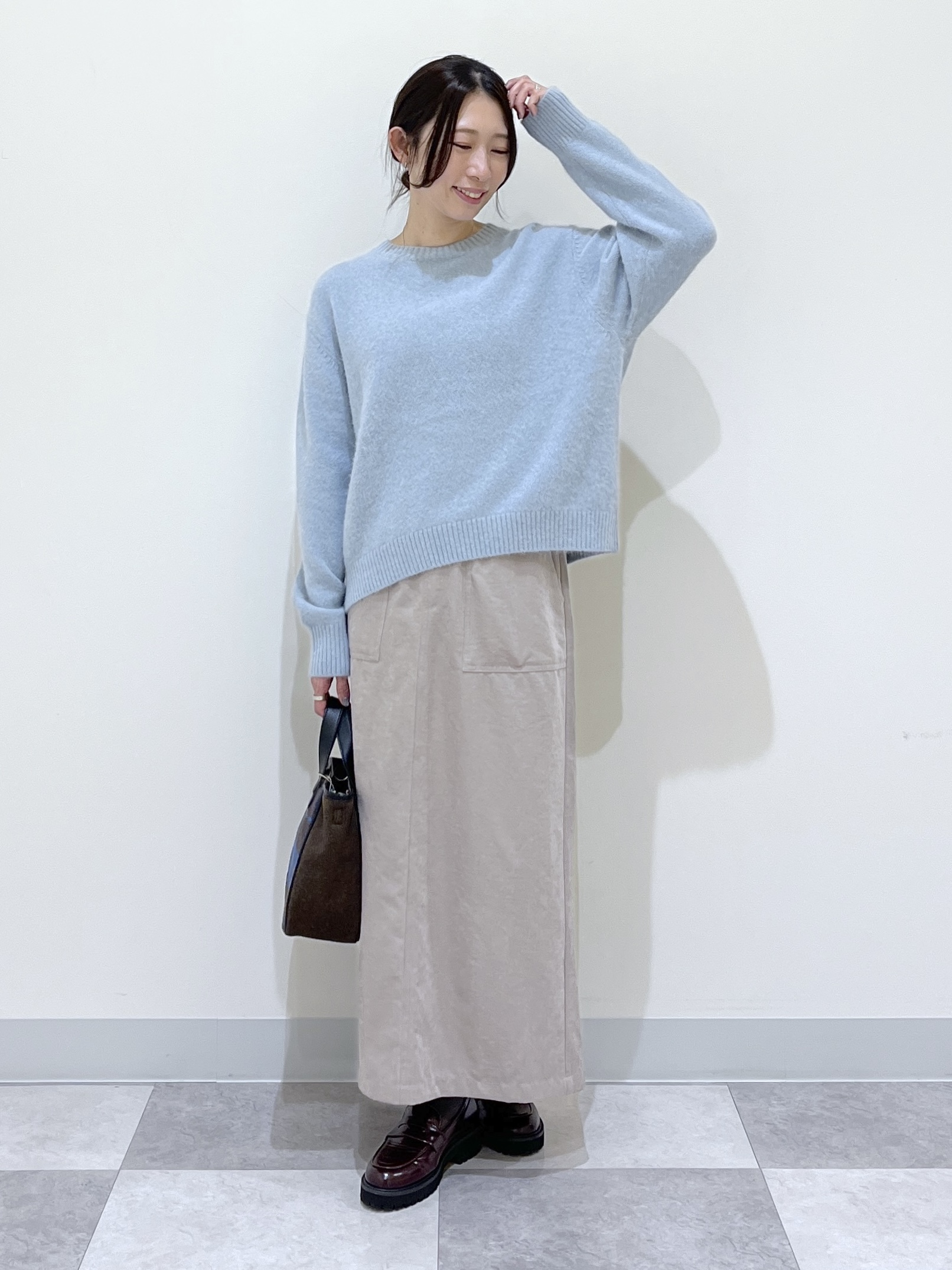 canaさんの「Dessin｜【洗える】スエードライクスカート」を使ったコーディネート