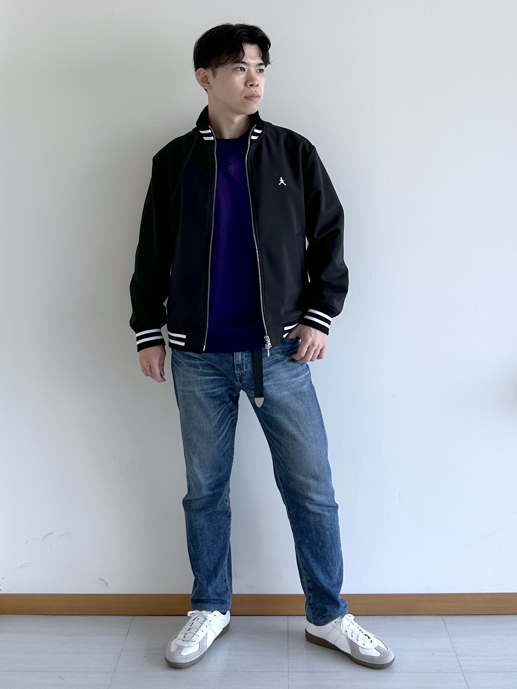 イッシーさんの「TAKEO KIKUCHI｜【BOWLER HAT LABEL】ダウンファブリック トラックジャケット」を使ったコーディネート