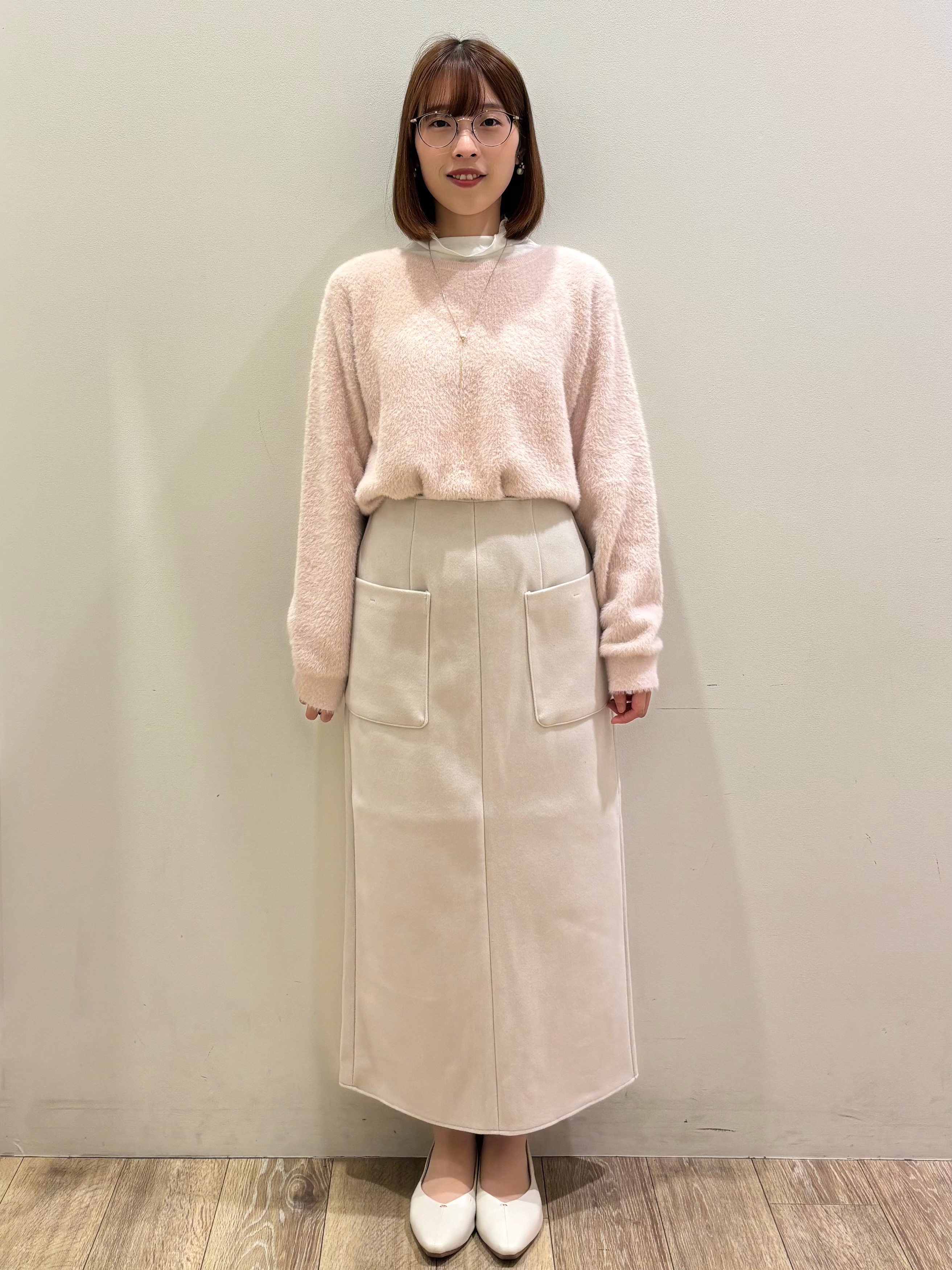 honamiさんの「index｜【植草美幸先生が指南する好印象スタイル】カシミヤ混ノーカラーショートコート」を使ったコーディネート