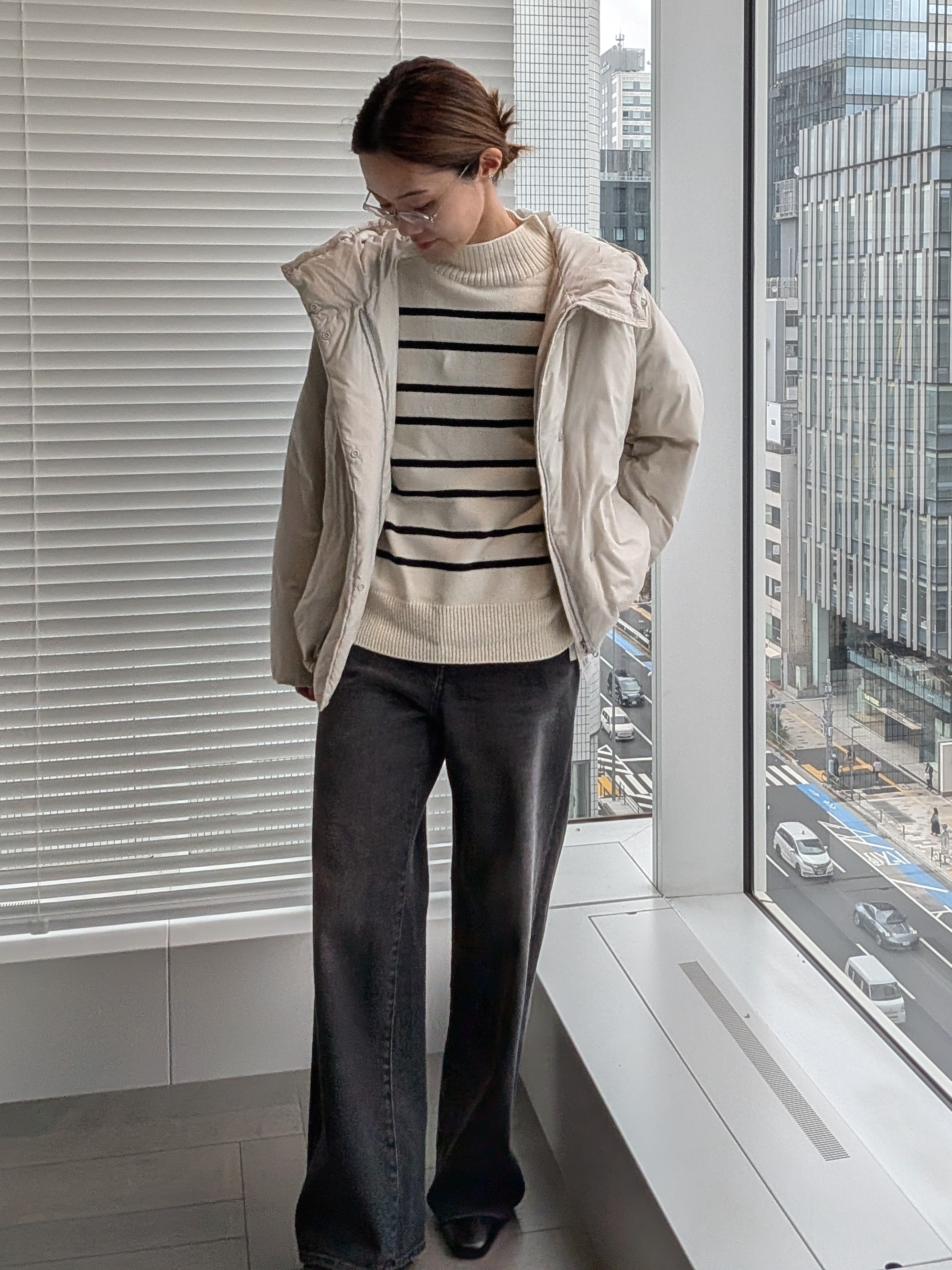 Aさんの「UNTITLED｜裏起毛 MAKE&times;DENIM WIDE」を使ったコーディネート