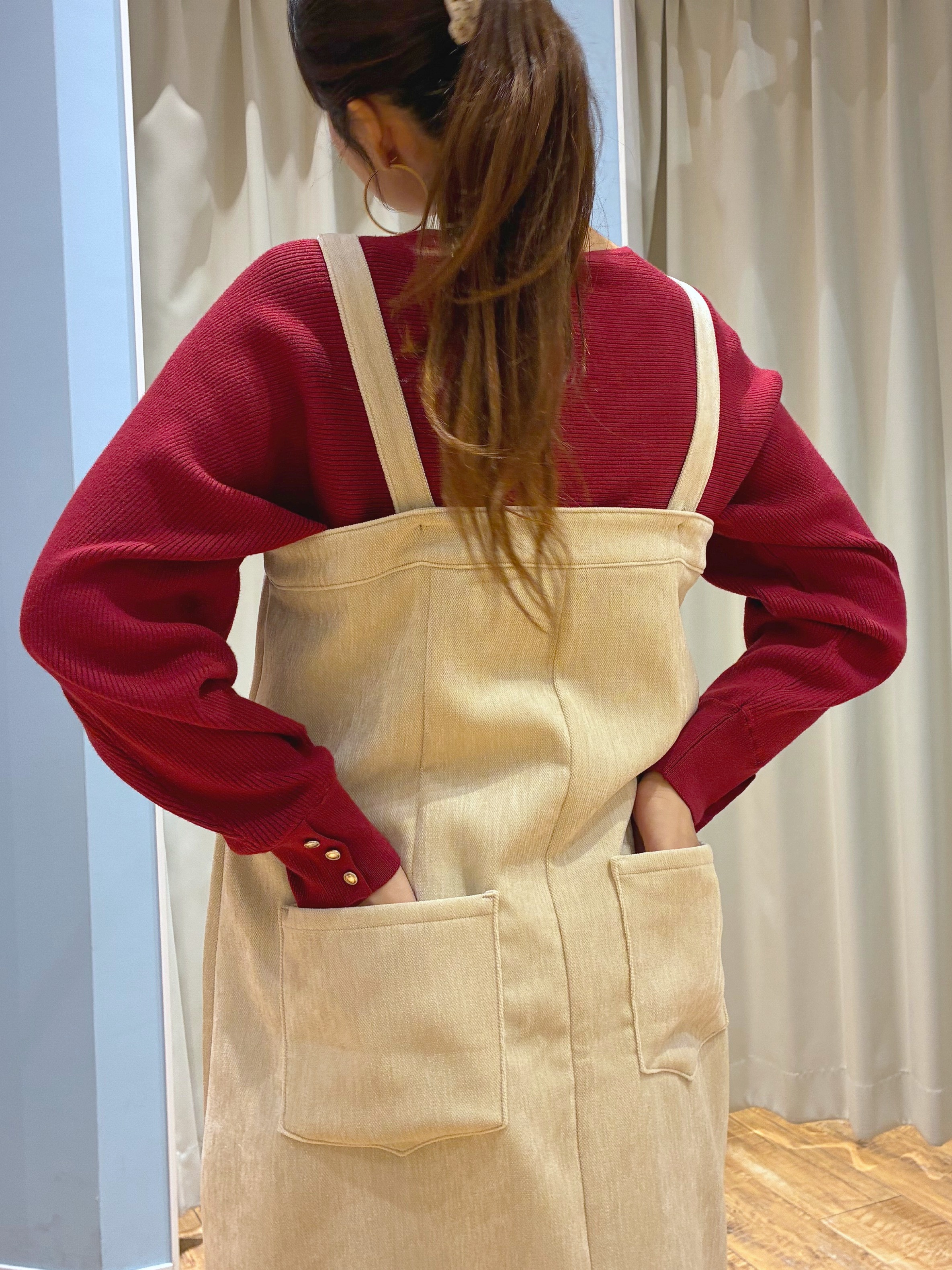 もんちゃんさんの「SHOO･LA･RUE｜【洗濯機可/体型カバー】やわらかリブドルマンニット」を使ったコーディネート