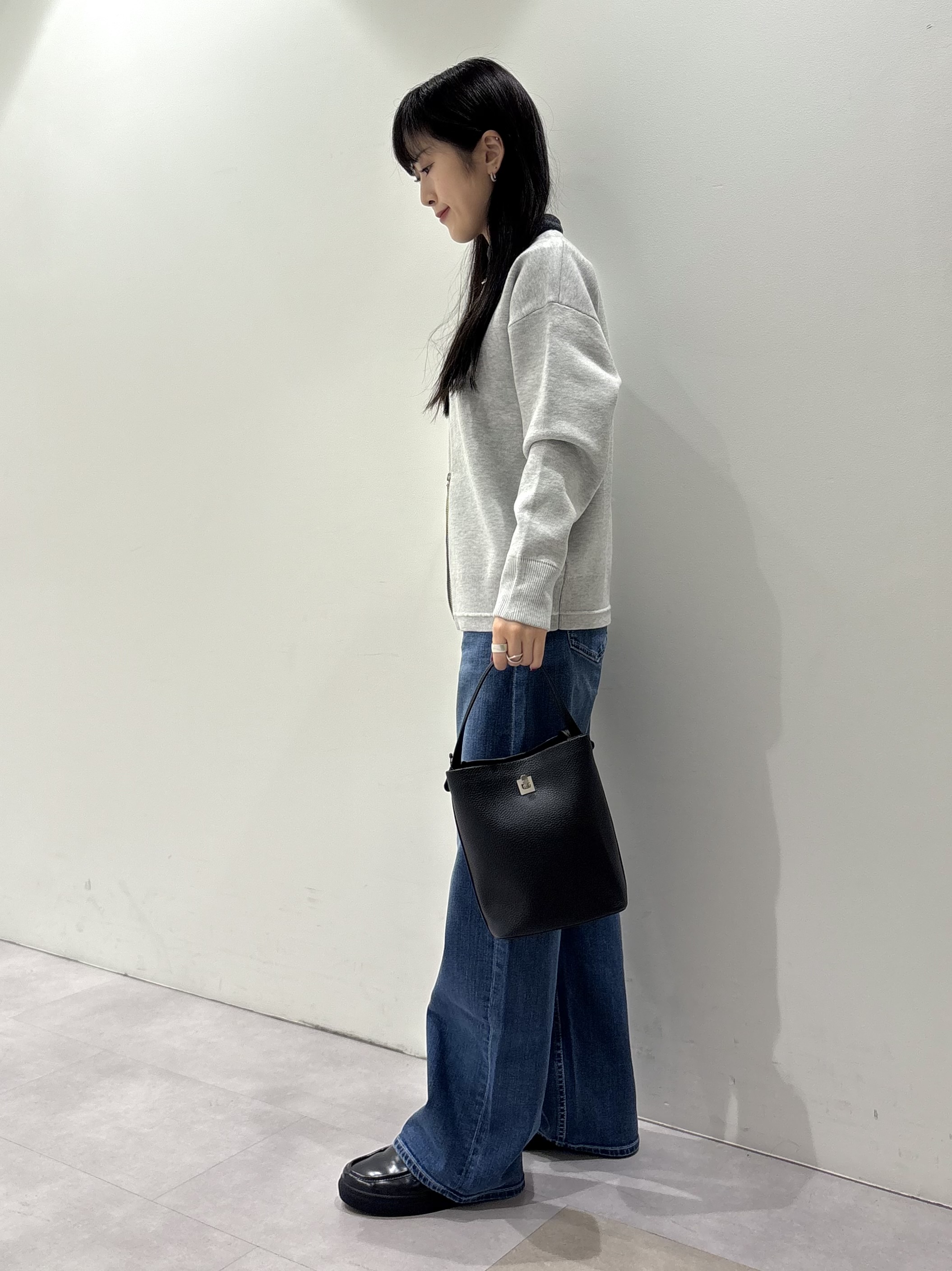 KEIKOさんの「INDIVI｜【ミラノリブ編み】ジップニットブルゾン」を使ったコーディネート