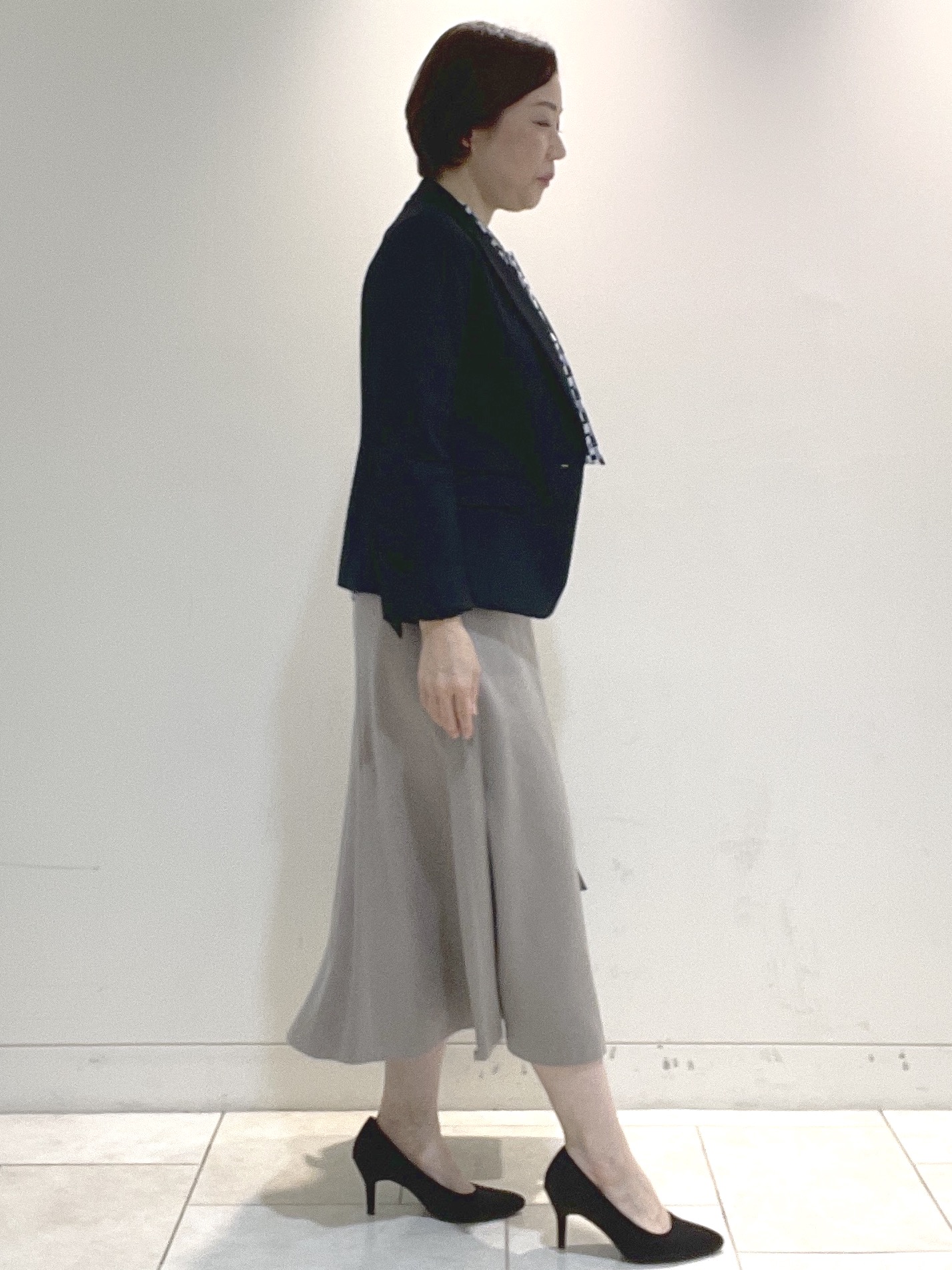 フミさんの「Reflect｜【SS-4Lサイズ／セットアップ可】匠ジャケット／ベーシックテーラード」を使ったコーディネート