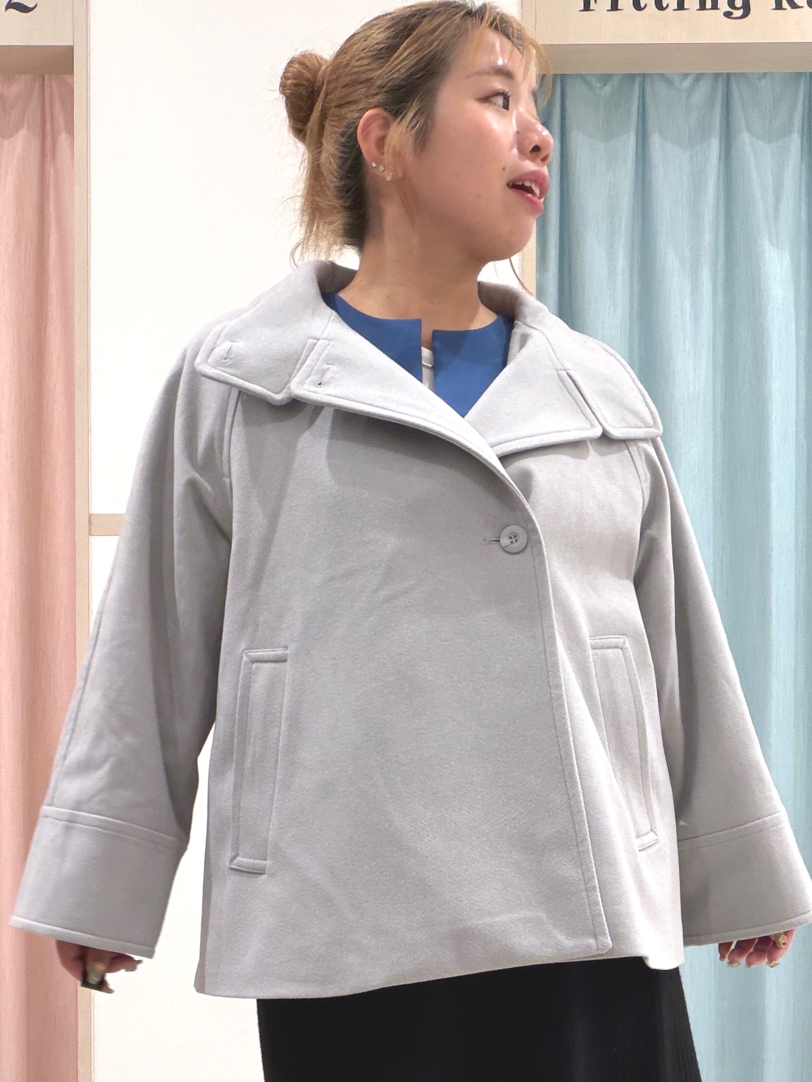 まちゃんなちゃんさんの「SHOO･LA･RUE｜【S-LL/洗濯機可】1枚で完成 アクセいらずのレイヤード風ブラウス」を使ったコーディネート