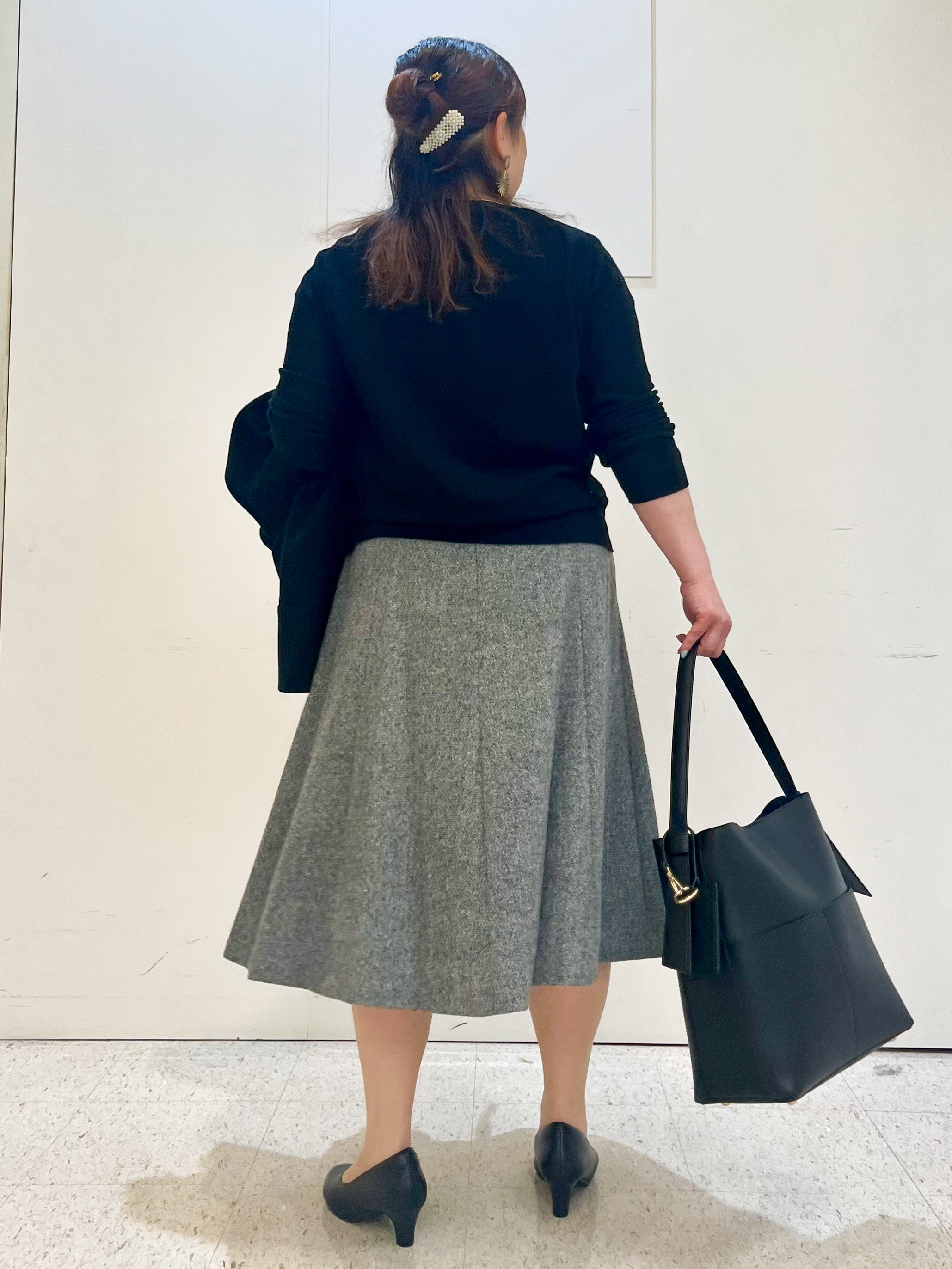 kimmyさんの「Reflect｜【洗える】ボートネックニットトップス」を使ったコーディネート