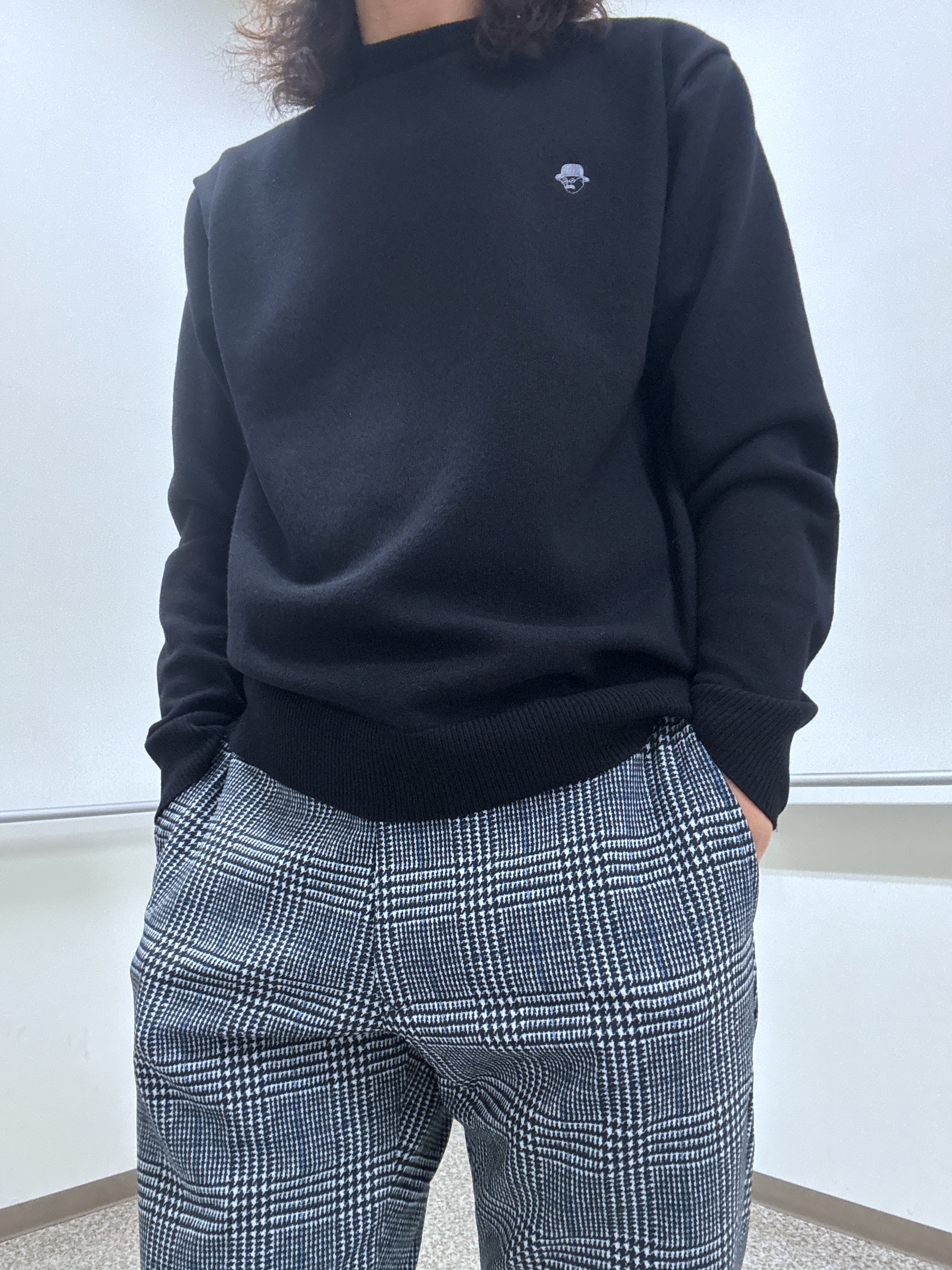 おーのさんの「TAKEO KIKUCHI｜【日本製】ワンポイント カラーニット プルオーバー」を使ったコーディネート