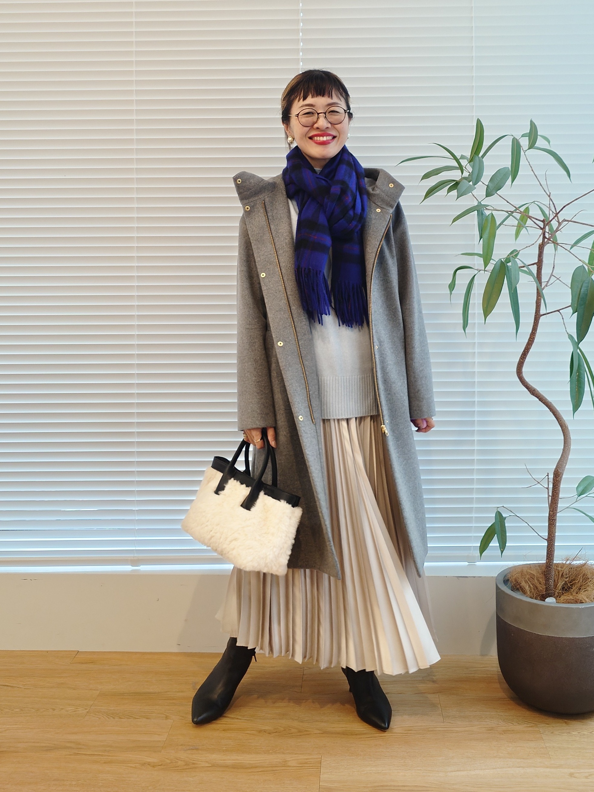 MUTSUKOさんの「UNTITLED｜【アレンジ自在】ロングパール調ネックレス」を使ったコーディネート