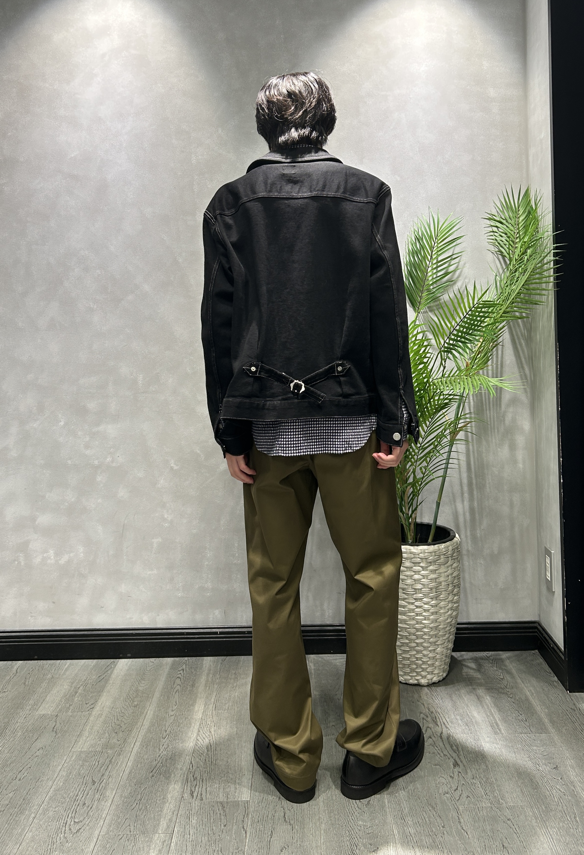 ruiさんの「TAKEO KIKUCHI｜【BOWLER HAT LABEL】ブラックデニムGジャン」を使ったコーディネート