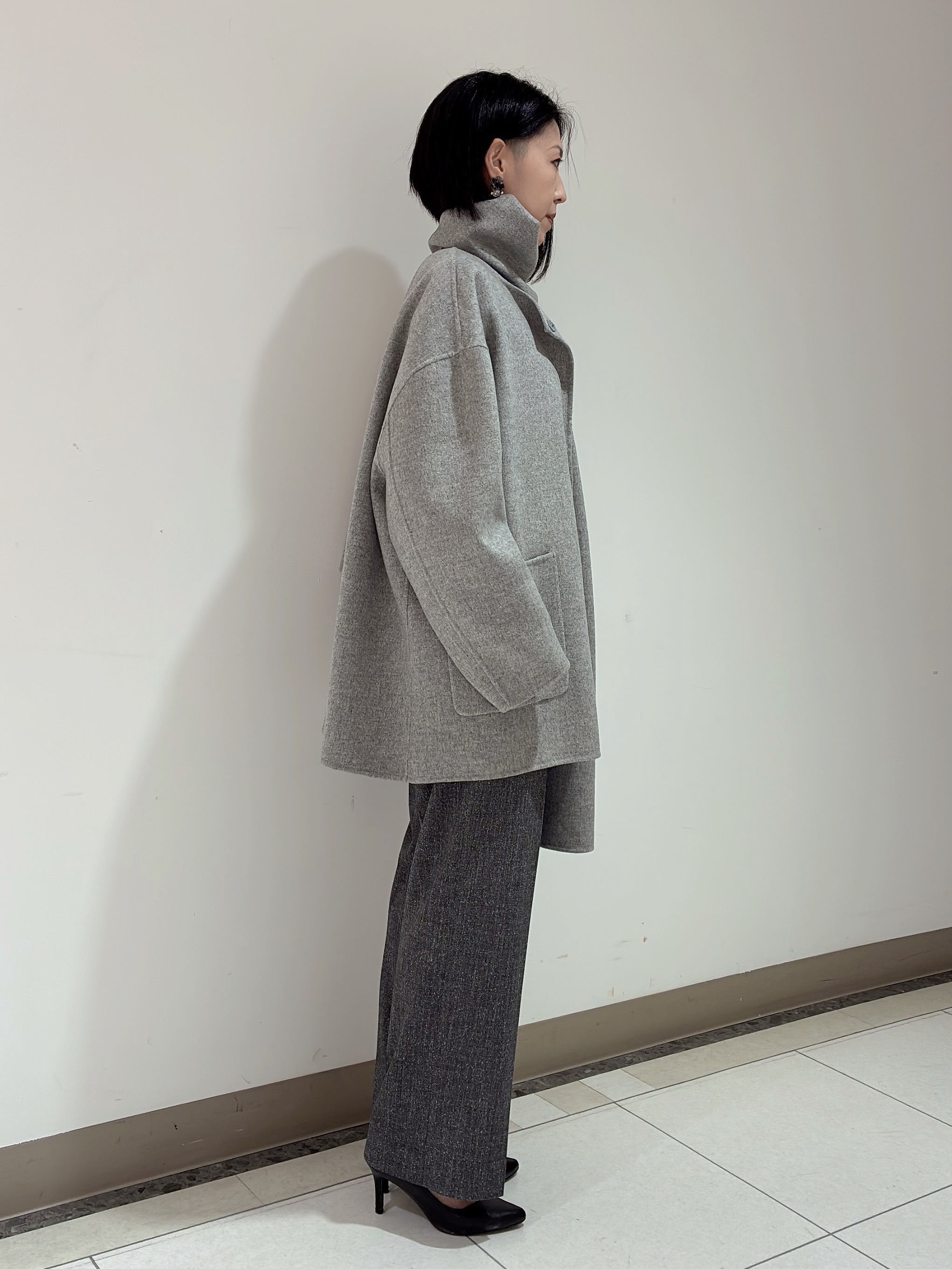 環さんの「UNTITLED｜【マフラー付き/ゆったり】リバーコート」を使ったコーディネート