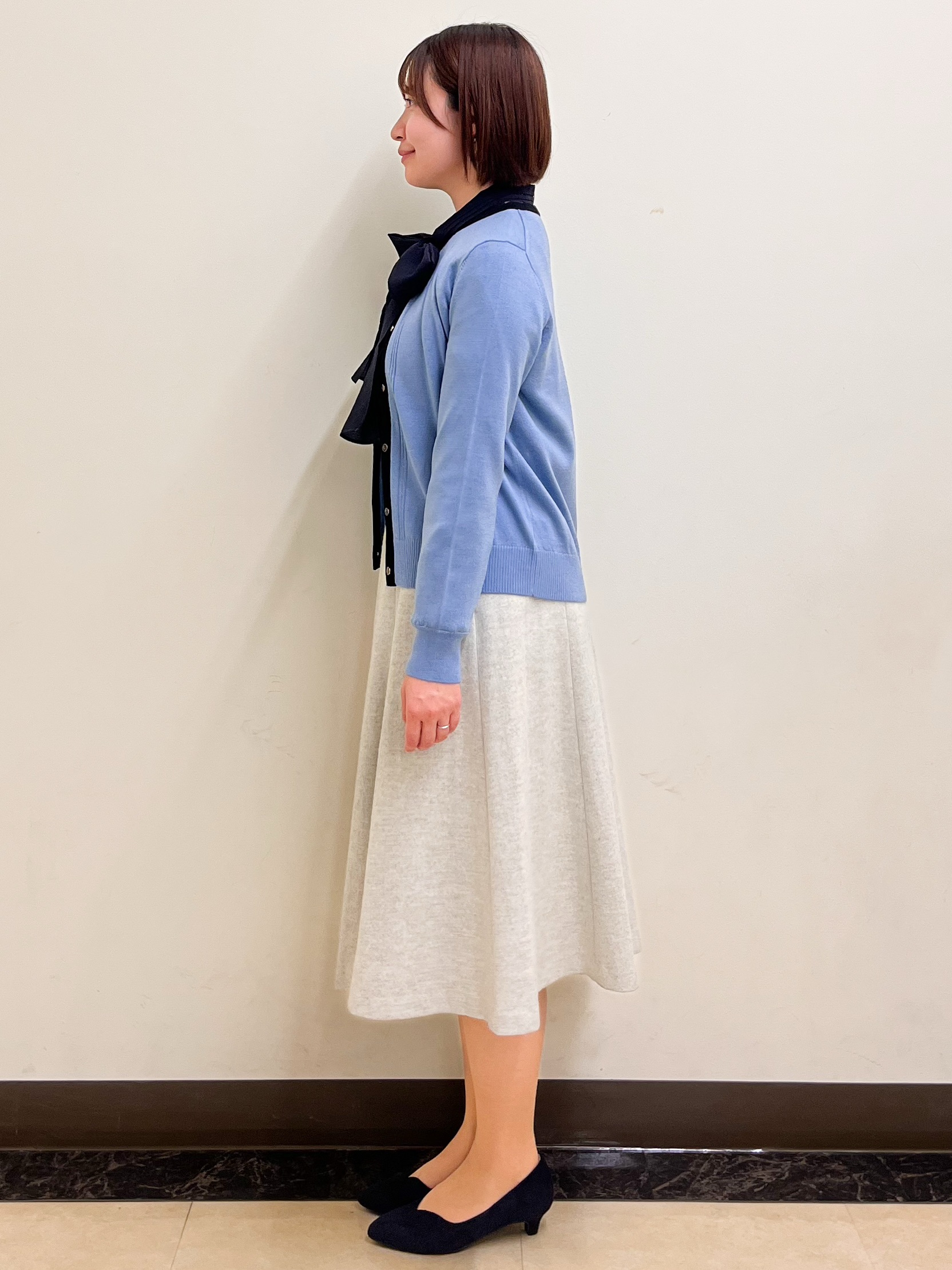 mikikoさんの「Reflect｜【手洗い／アンサンブル可】フェミニンカーディガン」を使ったコーディネート