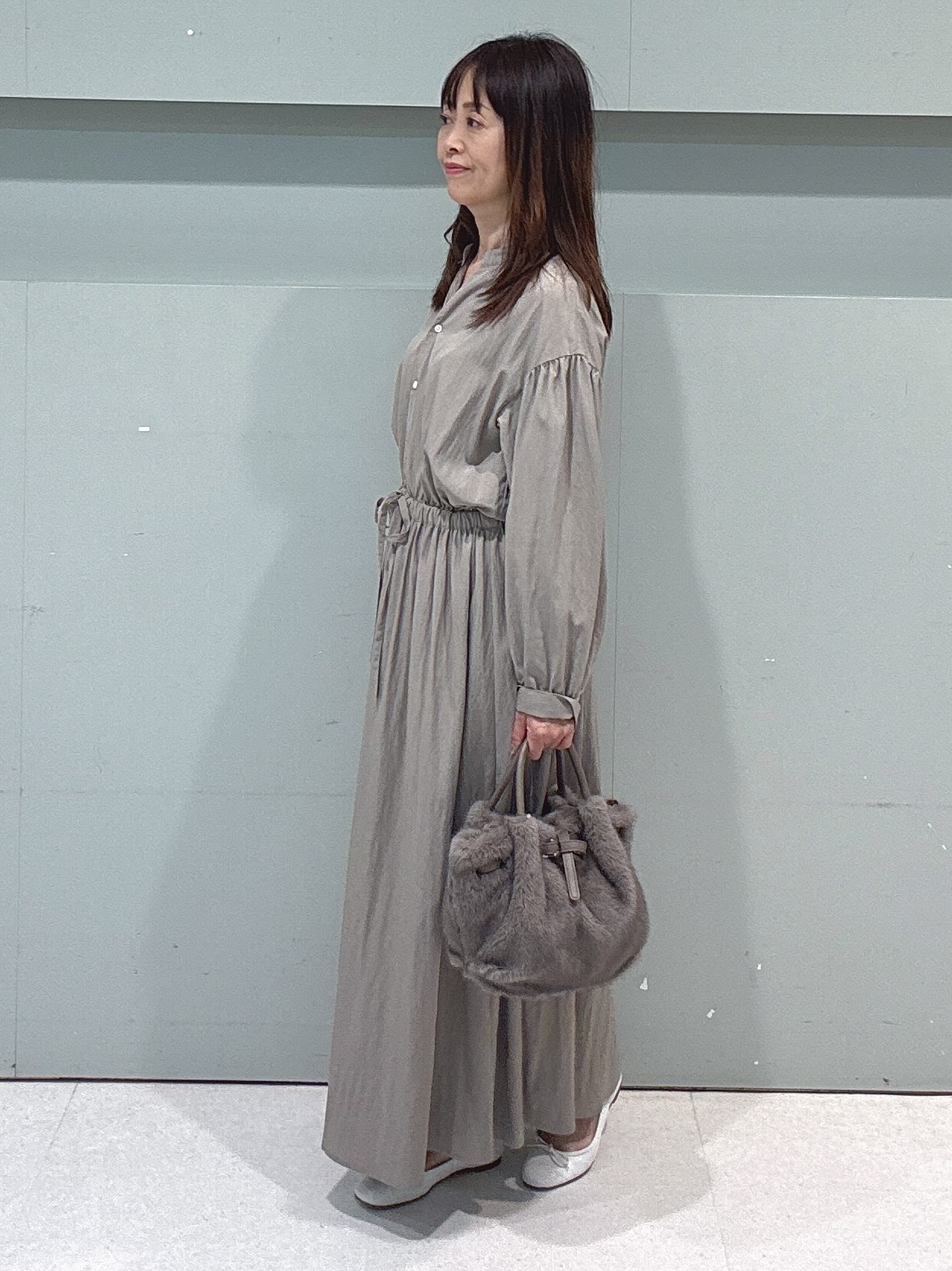 makiさんの「UNTITLED｜ドレープワンピース」を使ったコーディネート