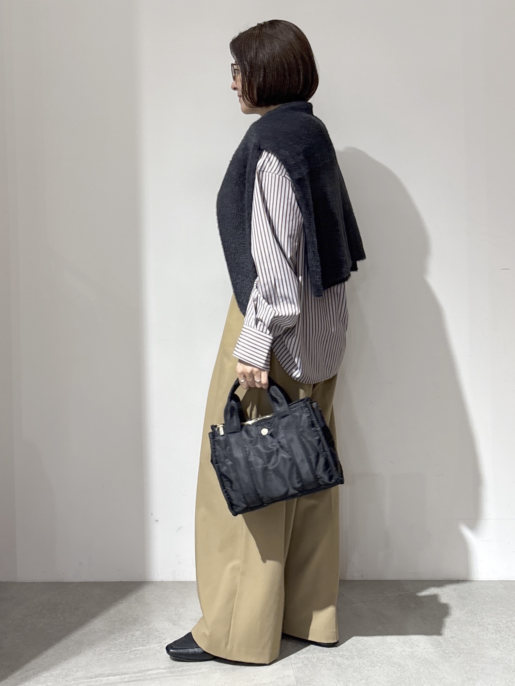 NAKAさんの「OPAQUE.CLIP｜フェザーヤーンニットカーディガン【洗濯機OK】」を使ったコーディネート