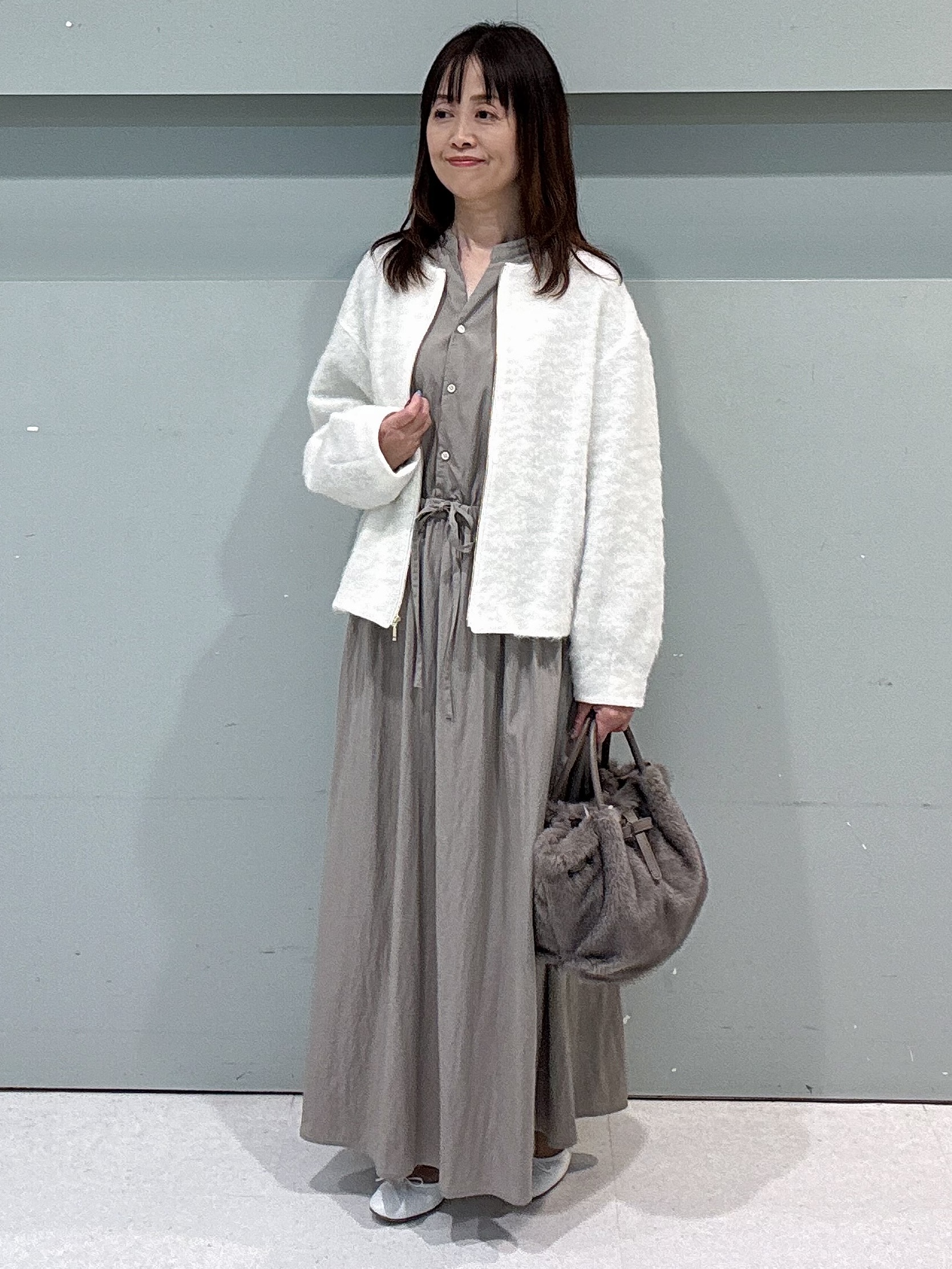 makiさんの「UNTITLED｜ドレープワンピース」を使ったコーディネート