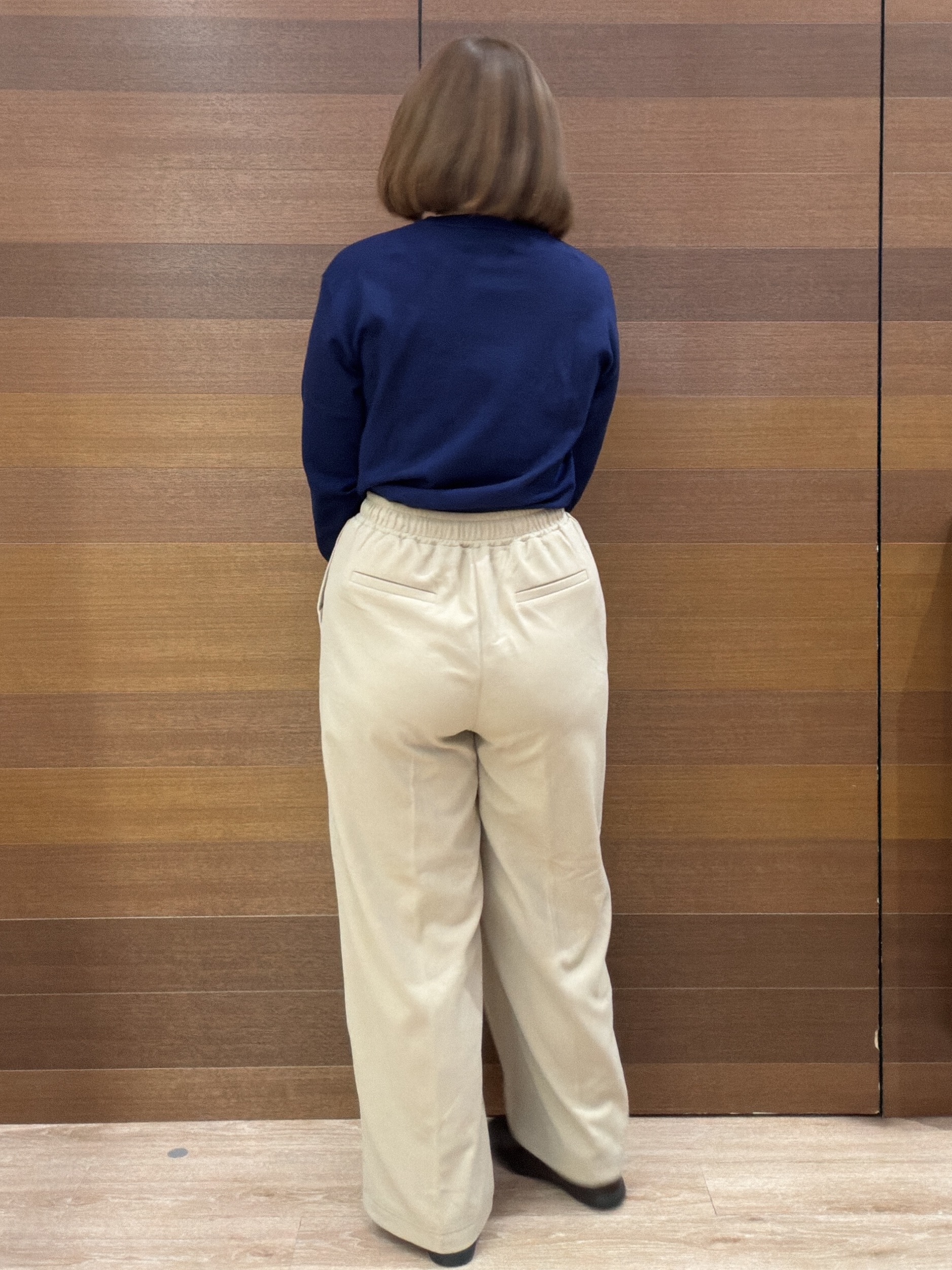 yumeさんの「OPAQUE.CLIP｜袖口レースドッキングニット【洗濯機OK】」を使ったコーディネート