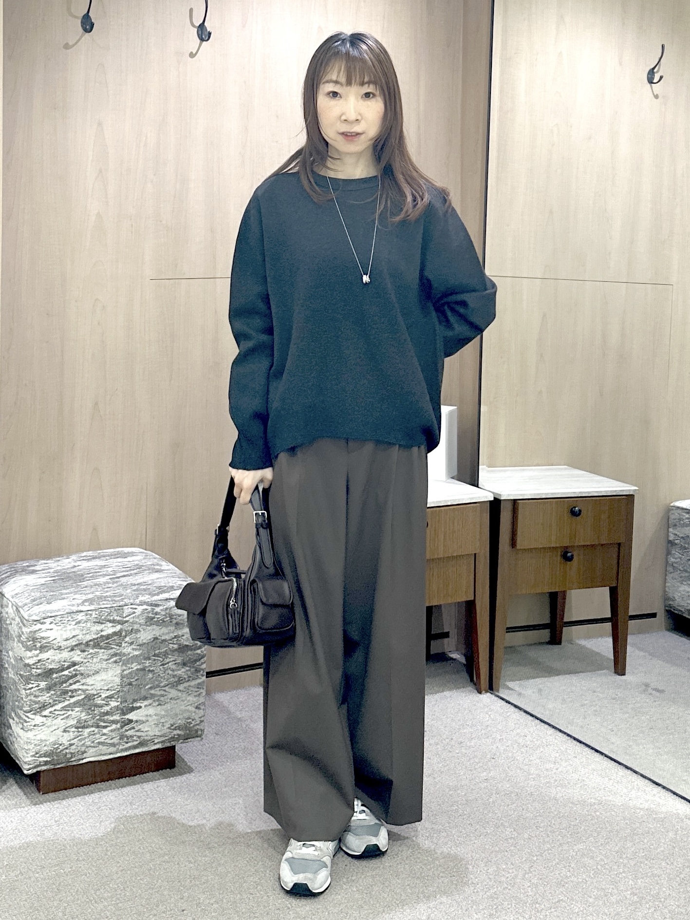 Miwaさんの「UNTITLED｜【きれいめカジュアル】スウェットライクニットプルオーバー」を使ったコーディネート