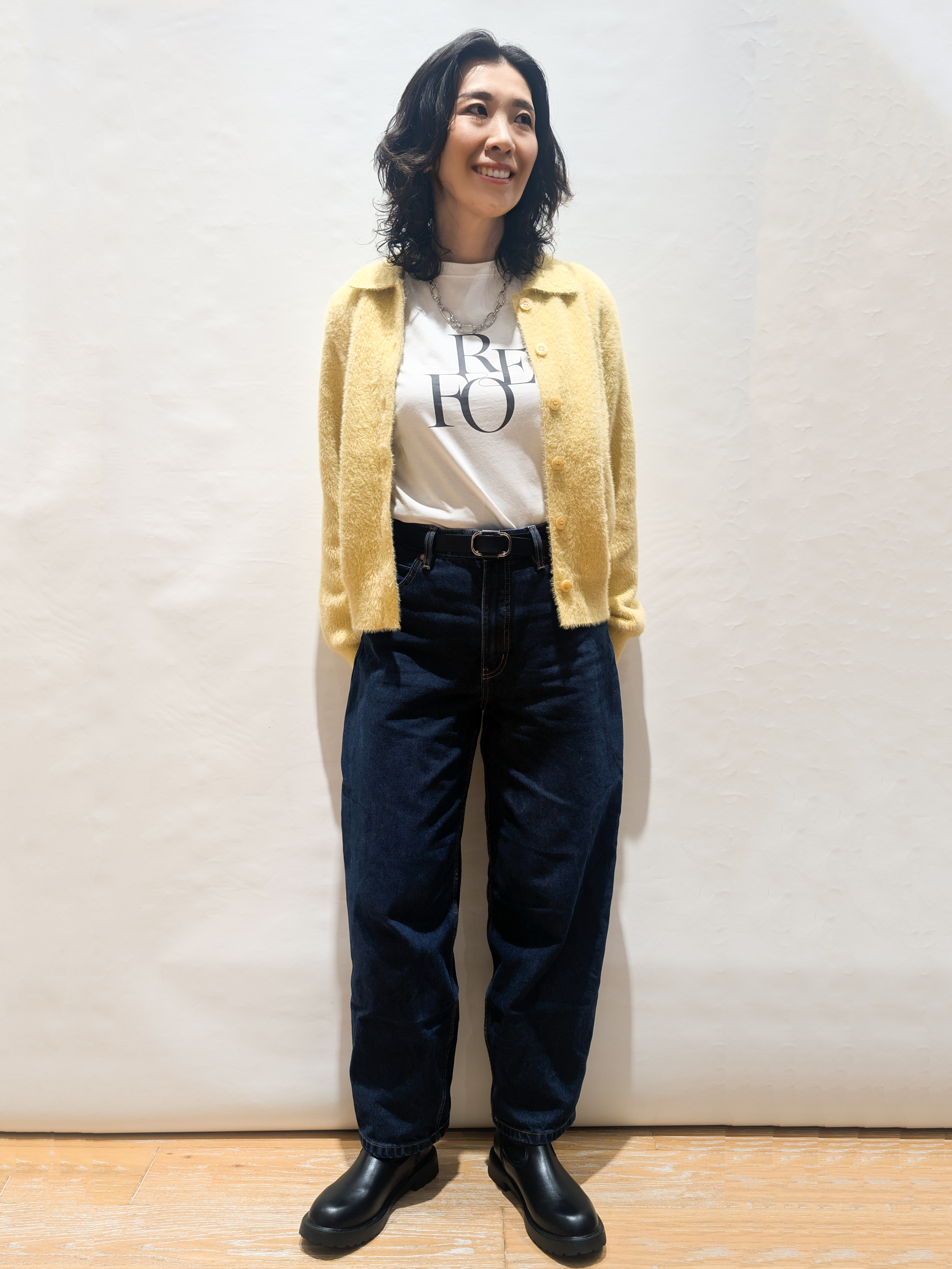 ぽんさんの「OPAQUE.CLIP｜ロゴアソートロングTシャツ【洗濯機OK】」を使ったコーディネート