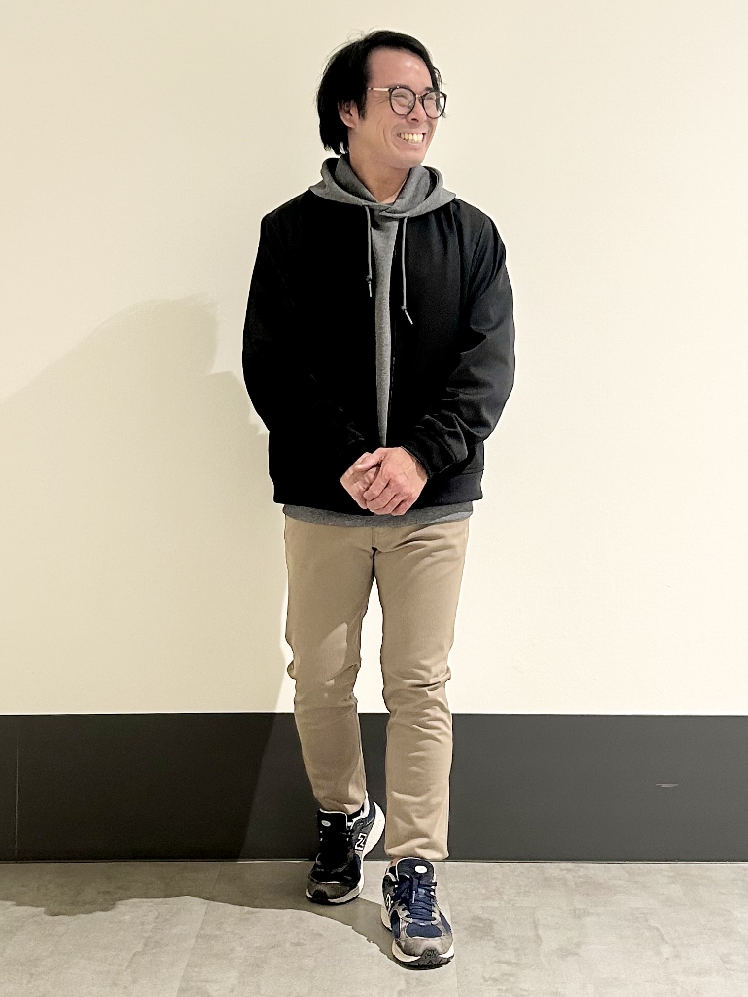 KENJI Iさんの「THE SHOP TK｜【洗濯機OK／ストレッチ】FLEX LINE リブブルゾン」を使ったコーディネート