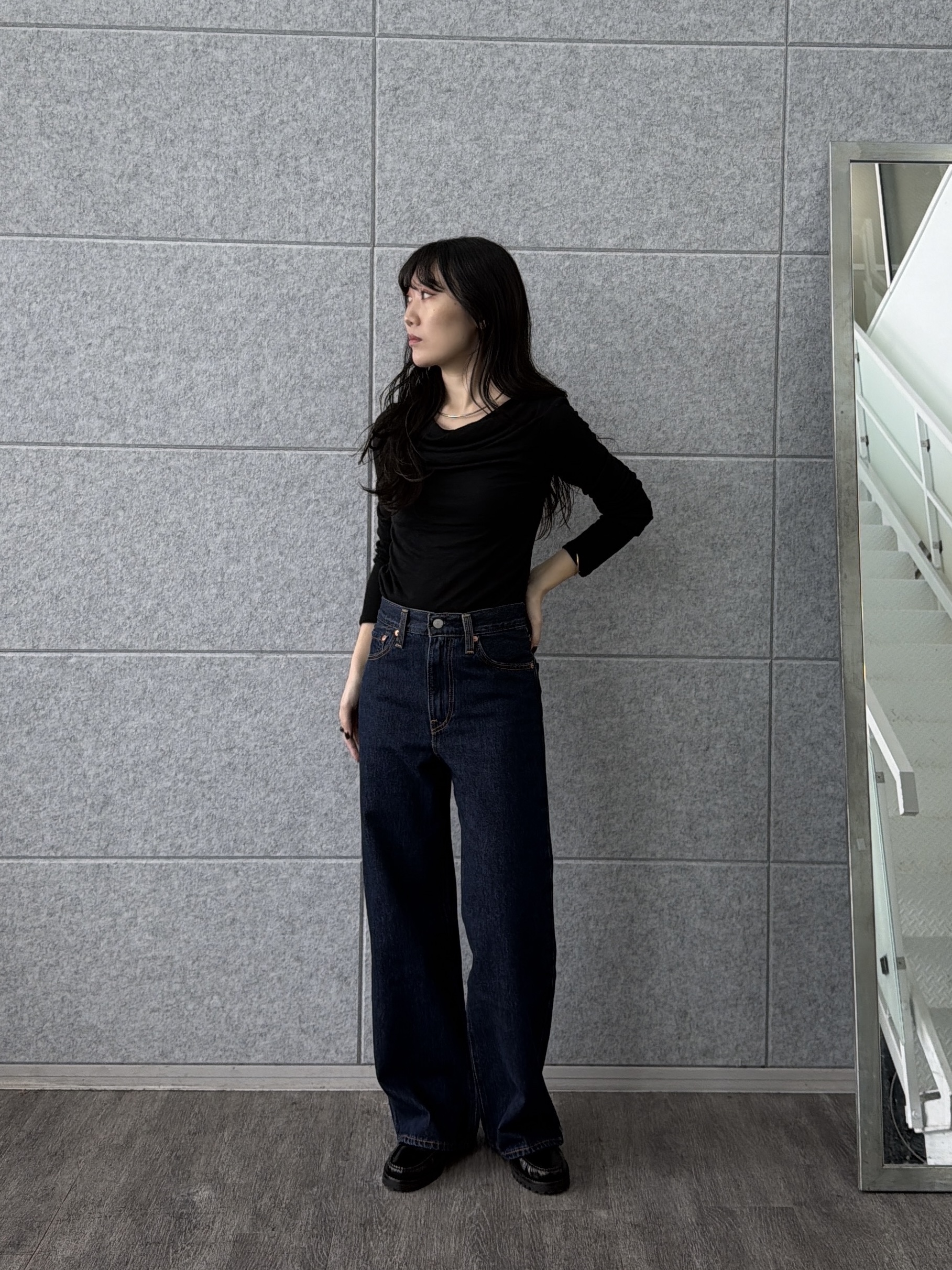 rinaさんの「INDIVI｜ドレープカットソー」を使ったコーディネート