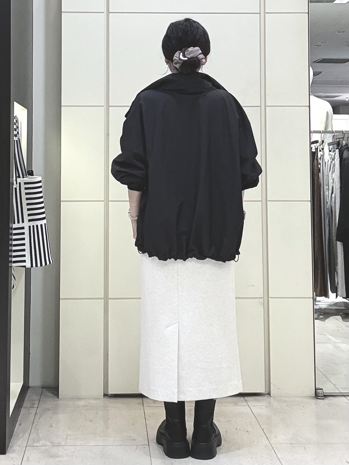 mori.さんの「UNTITLED｜【撥水/軽アウター/2way】タフタマウンテンパーカー」を使ったコーディネート