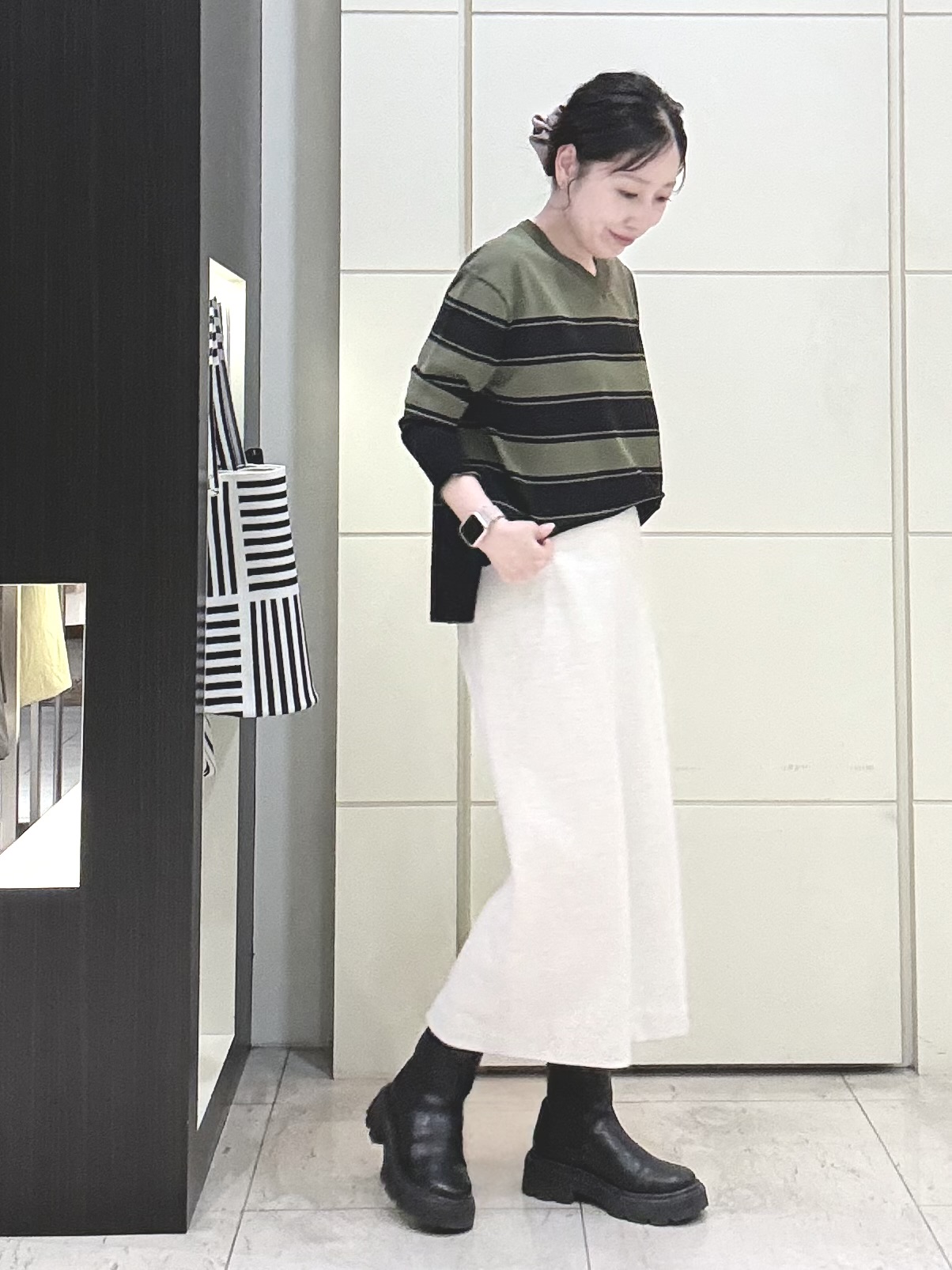 mori.さんの「UNTITLED｜【撥水/軽アウター/2way】タフタマウンテンパーカー」を使ったコーディネート