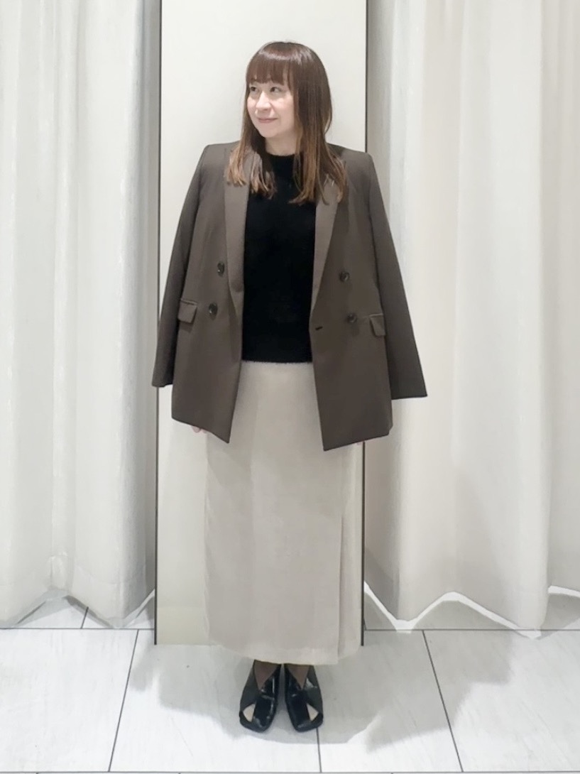 ʏᴜᴋɪᴋᴏさんの「UNTITLED｜【セットアップ可/通勤にも】ウールダブルジャケット」を使ったコーディネート